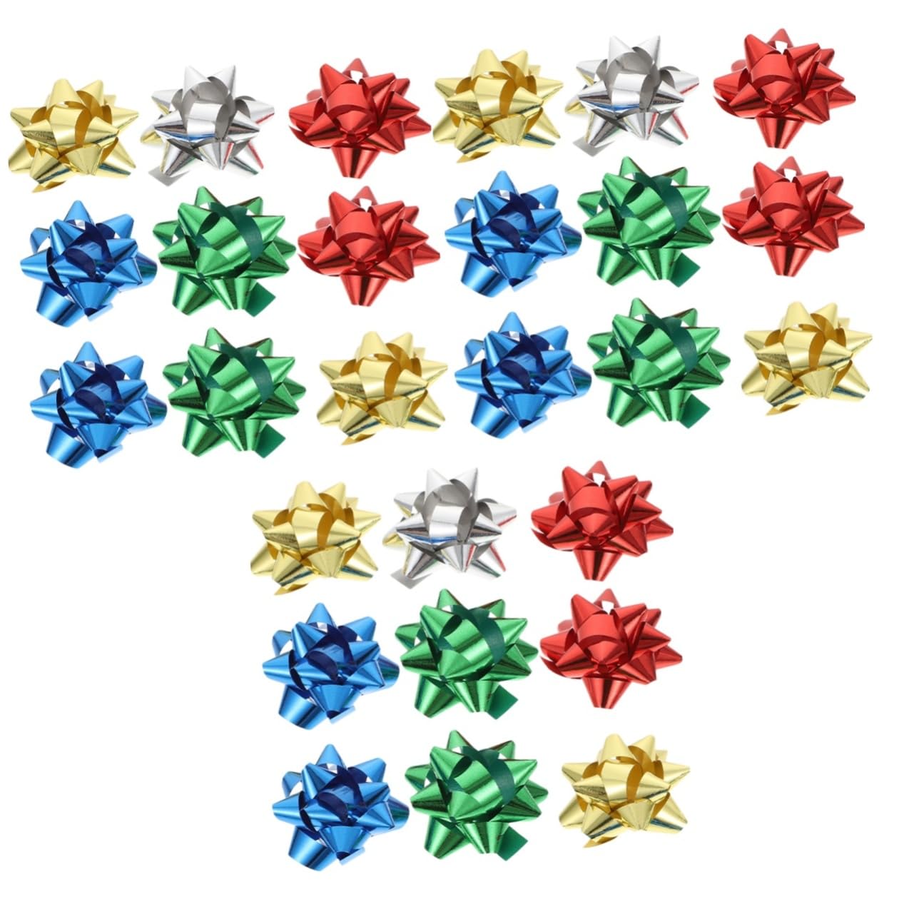 Beavorty 450 Pezzi Autoadesivo Stella Fiore Adesivo Fiocco Regalo Arco Fiocchi Da Regalo Di Natale Fiocchi Grandi Festival Fiocco Di Fiori Fiocchi Regalo Di Natale Sacchetto Regalo
