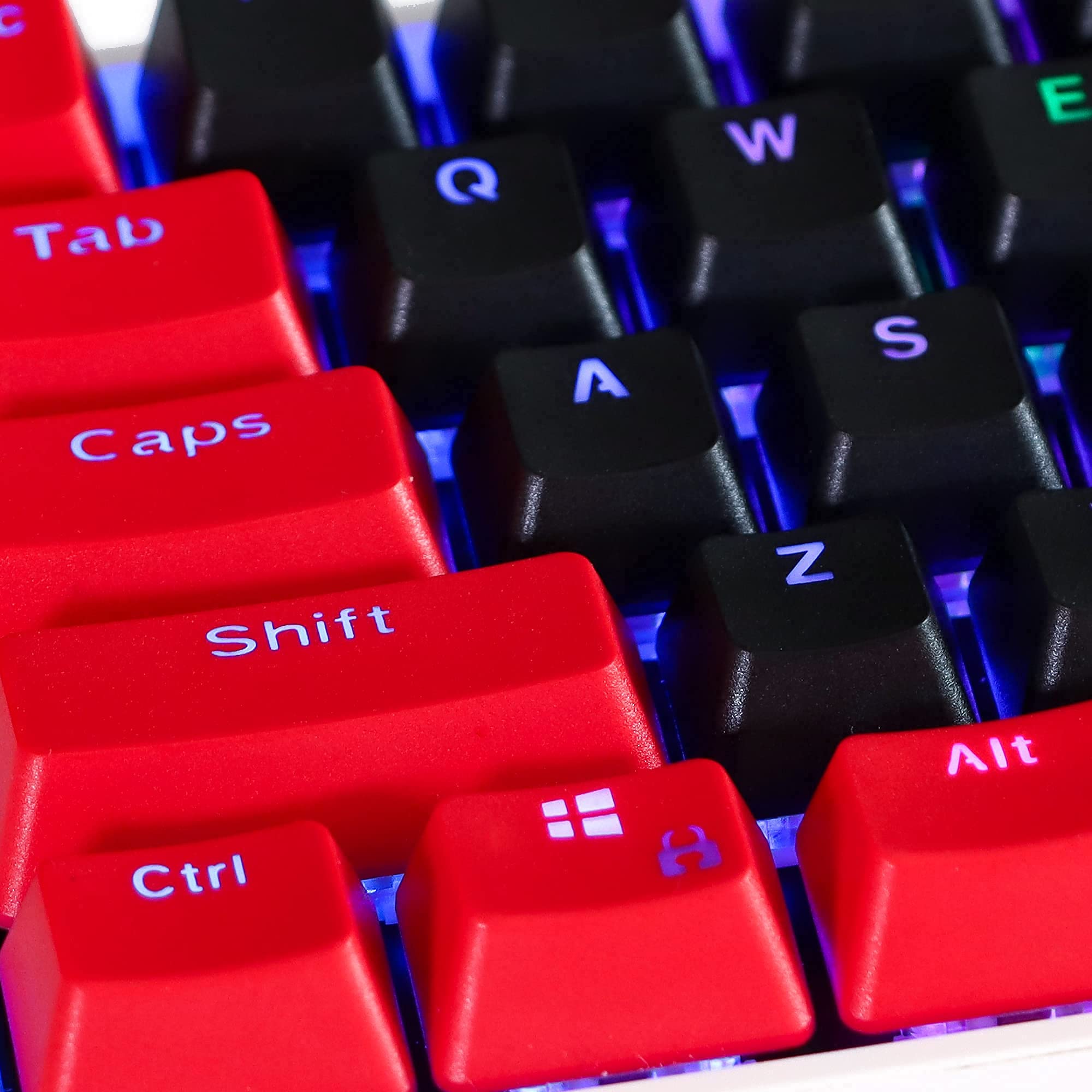 Amazon.co.jp: GTSP 赤と黒のキーキャップ 60% PBTキーキャップ