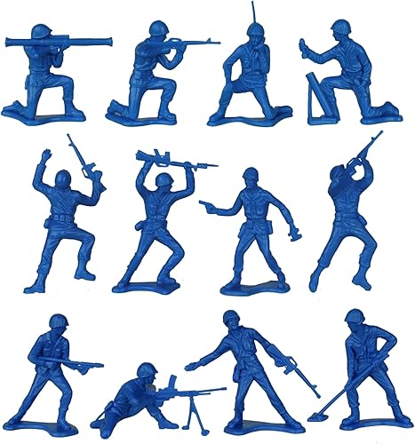 Vista 42 de TimMee - Figuras de soldado de juguete de plástico para hombre, 48 piezas, hechas en Estados Unidos Amarillo
