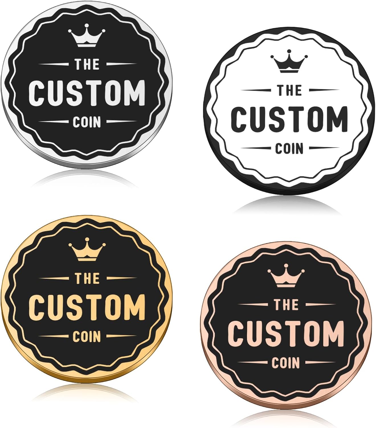 Amazon.com: Challenge Coins Gifts for Company Club Events Sports Custom ...