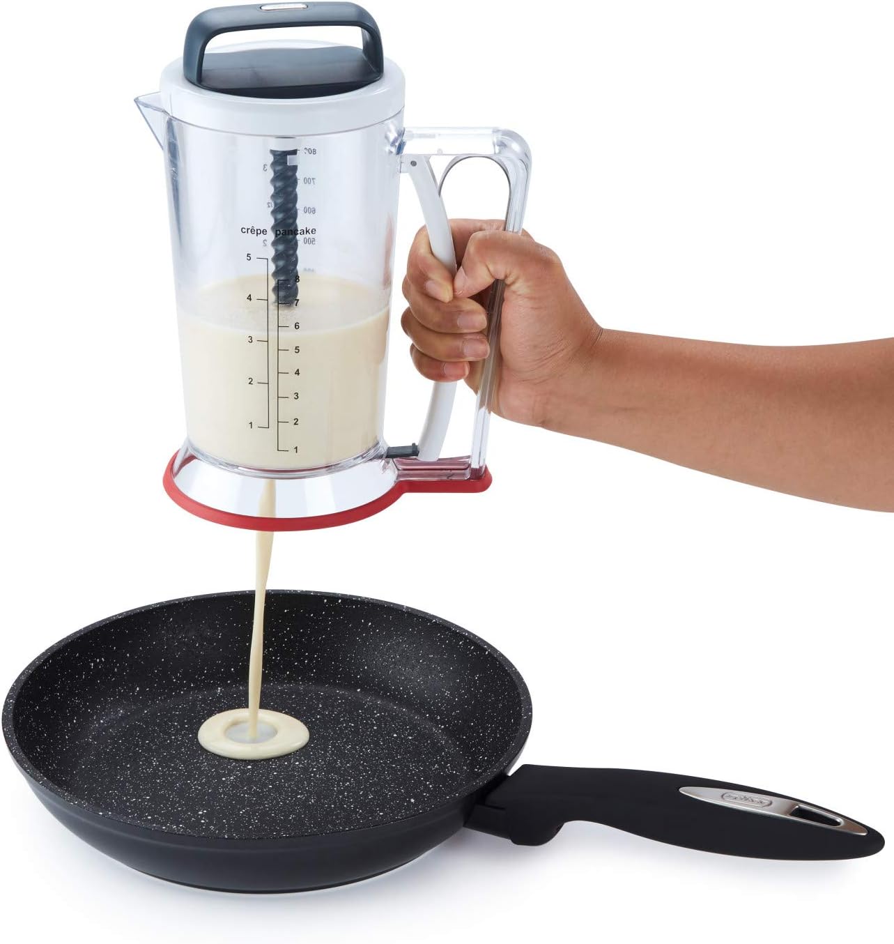Zyliss Smooth Blend Mixer and Dispenser - Multi-use, Formula and Batter Mixer - Manual