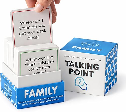 200 tarjetas de conversación familiar – Deja los teléfonos y conecta con la familia – Conocerse mejor con charlas significativas – Deja que los