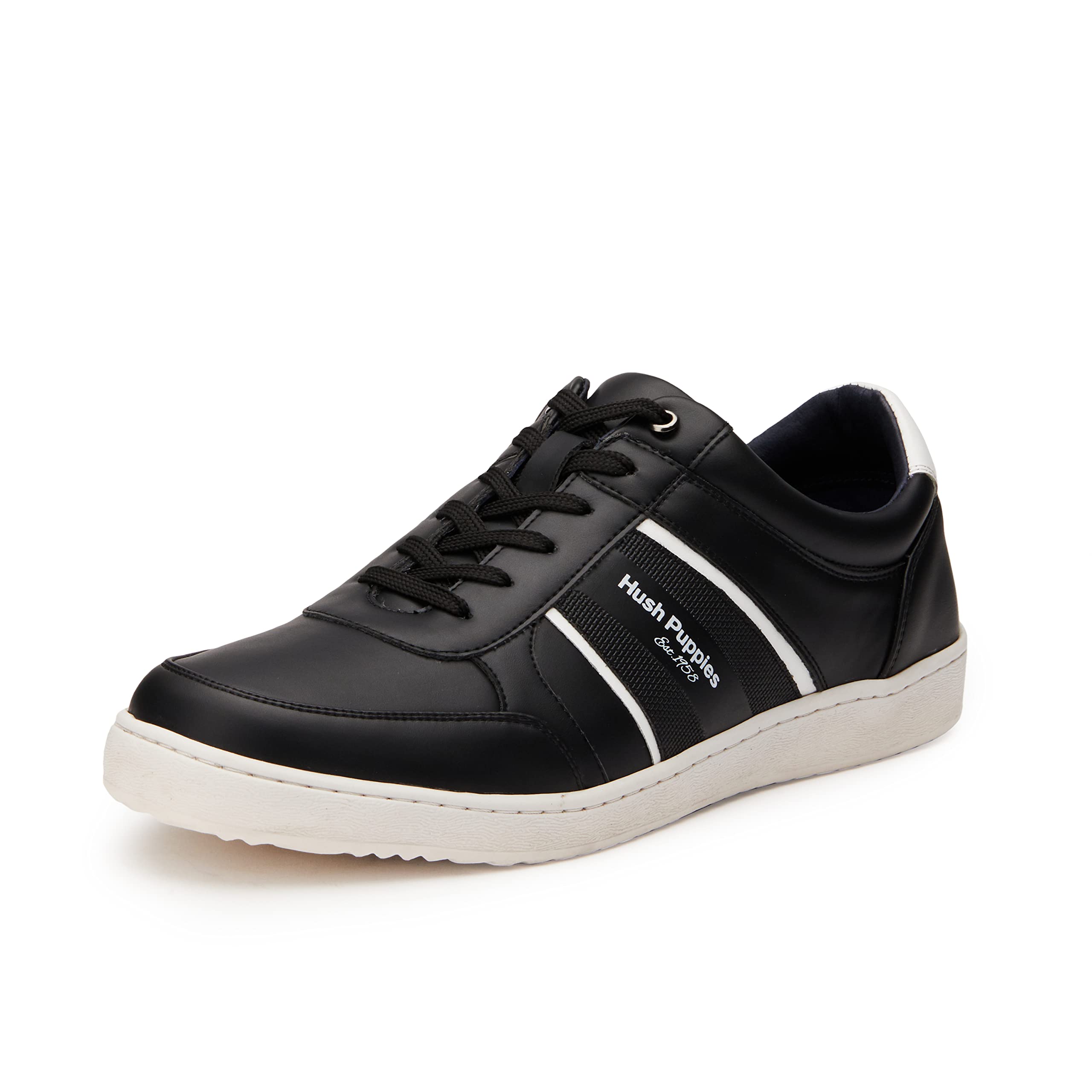 Hush Puppies Mens SMITH 1958 E Sneakers (8216212_BLACK_9 UK) (B09XDDZ238) Amazon Price History, Amazon Price Tracker