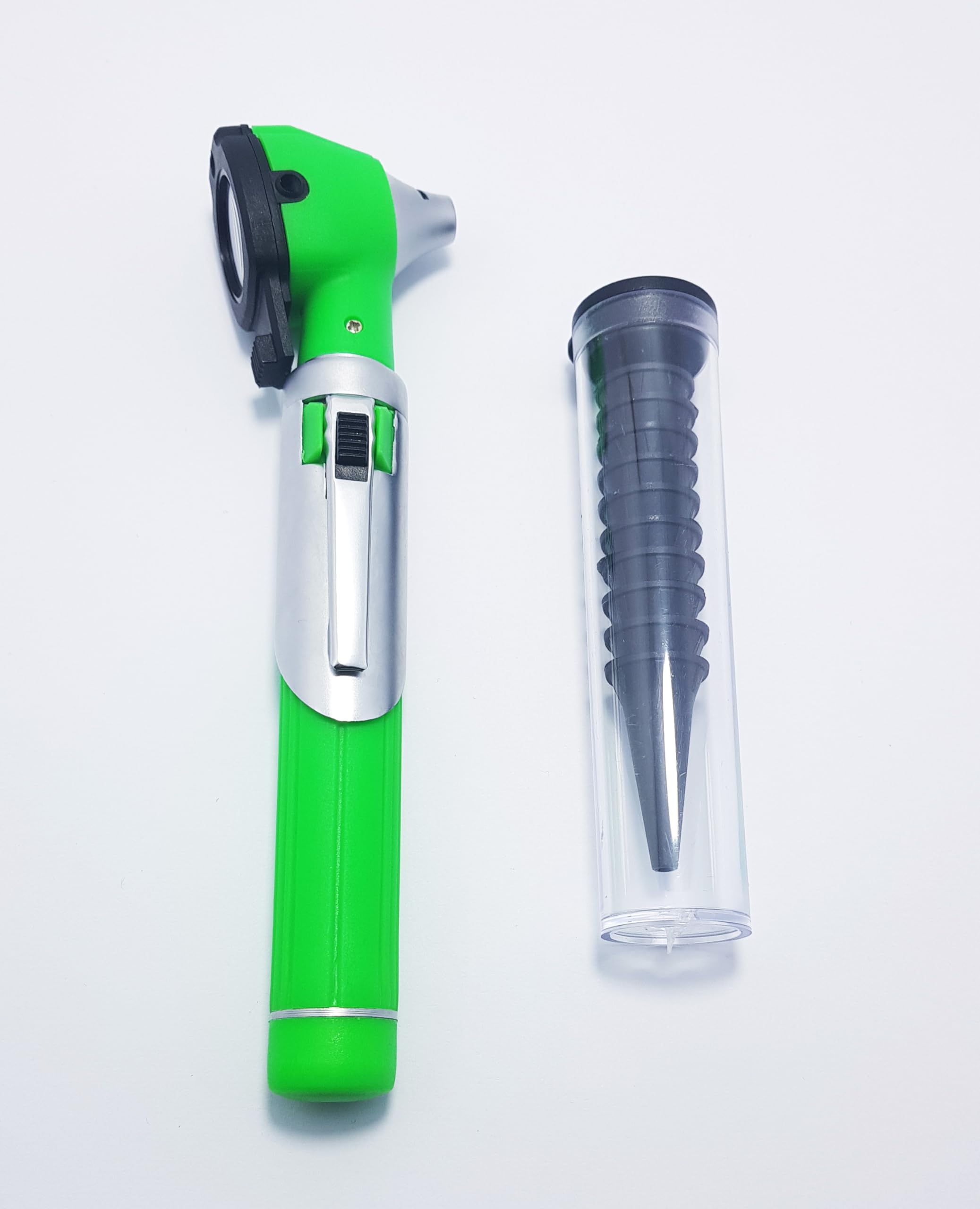 Fiber Optic Otoscope Examination Set Mini Pocket Size Green Color #OS1003