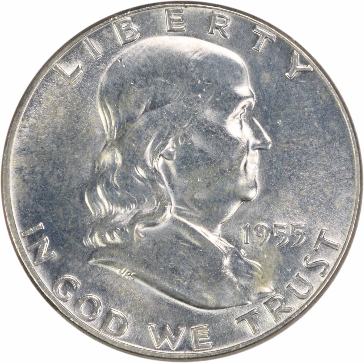 1955 P Franklin Half Uncertified MS63