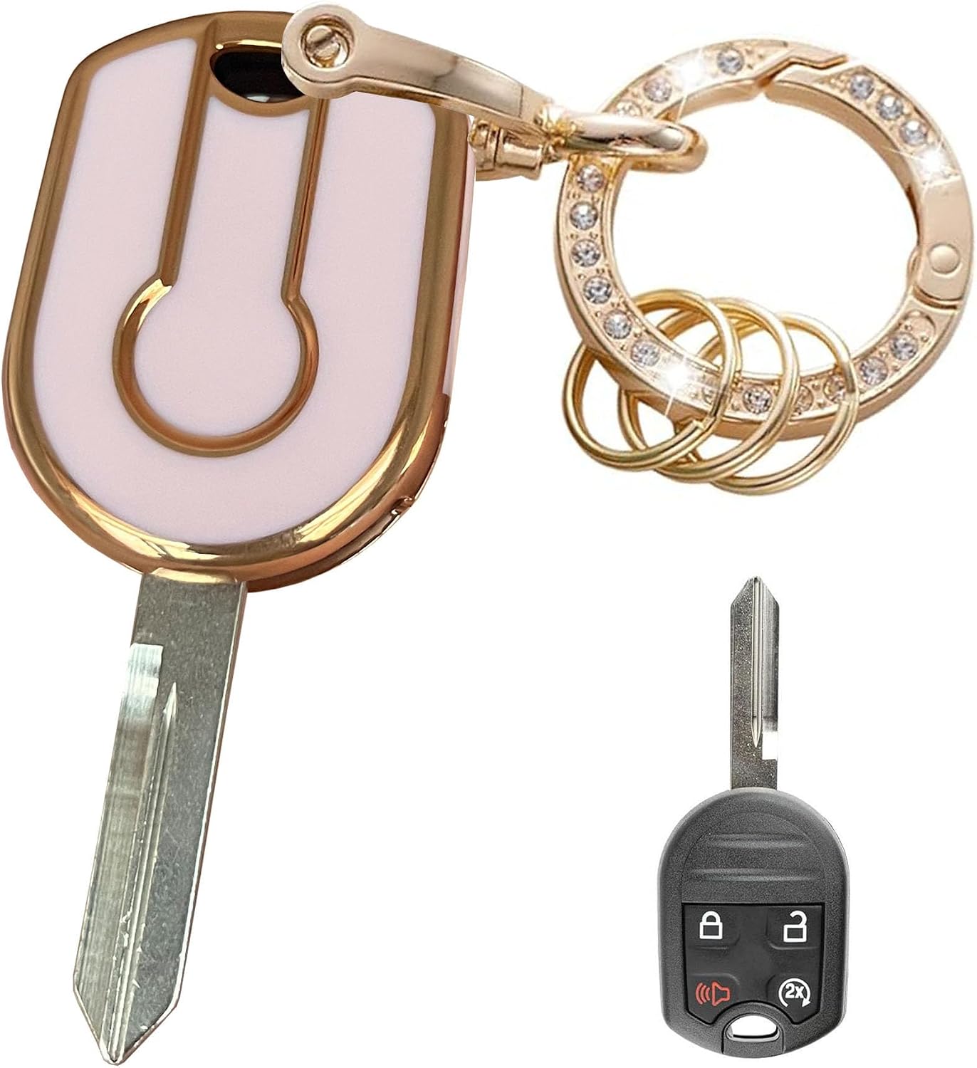 for Ford Key Fob Cover Protective Holder Fit for Ford F150 F250 F350 Expedition Explorer Lincoln MKX Navigator image 3