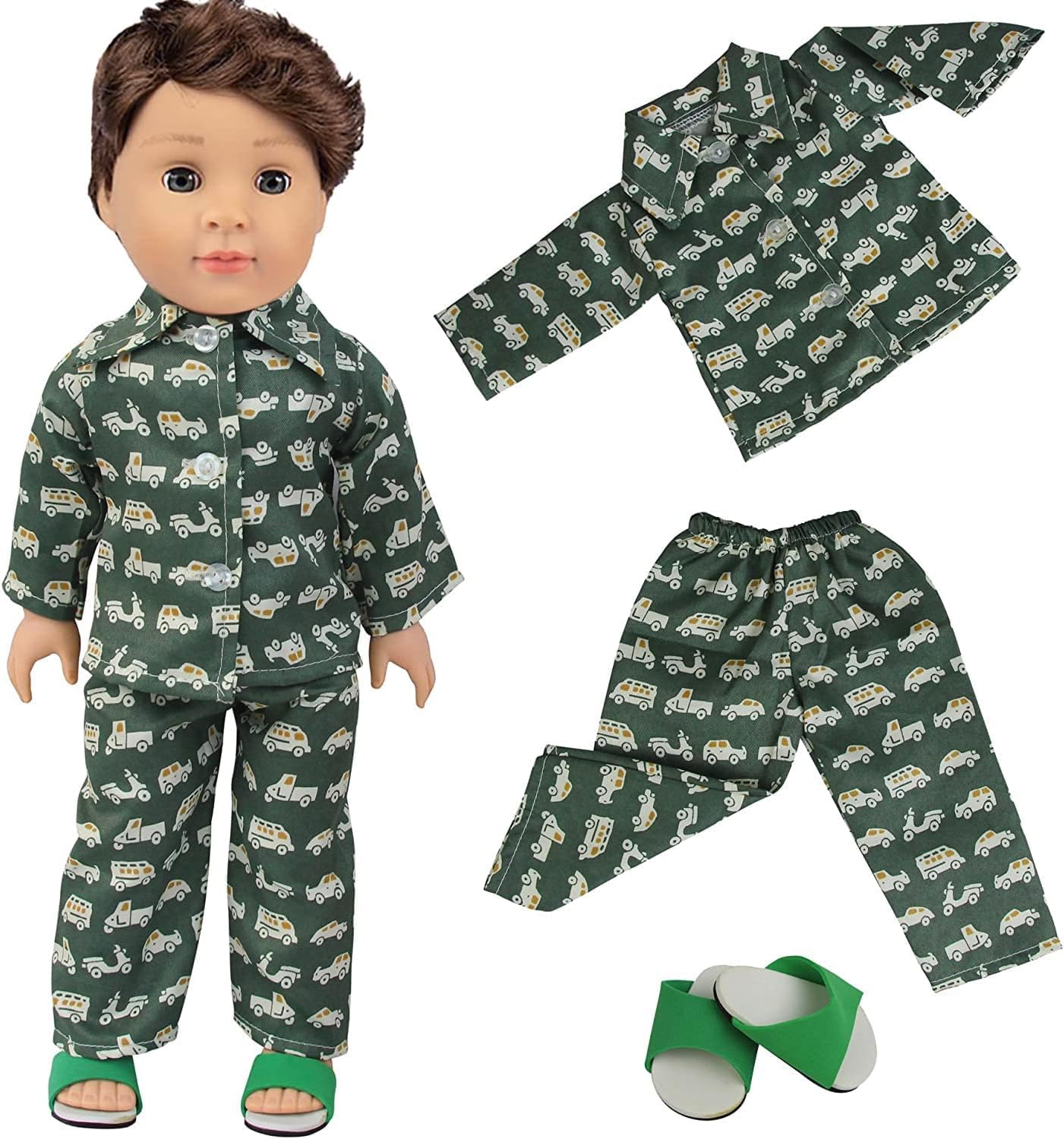 ZITA ELEMENT Fashion Quality 5 Sets Boy Doll Clothes Outfits with 2 Pairs of Shoes for 18 Inch Boy Doll Clothes and Accessories