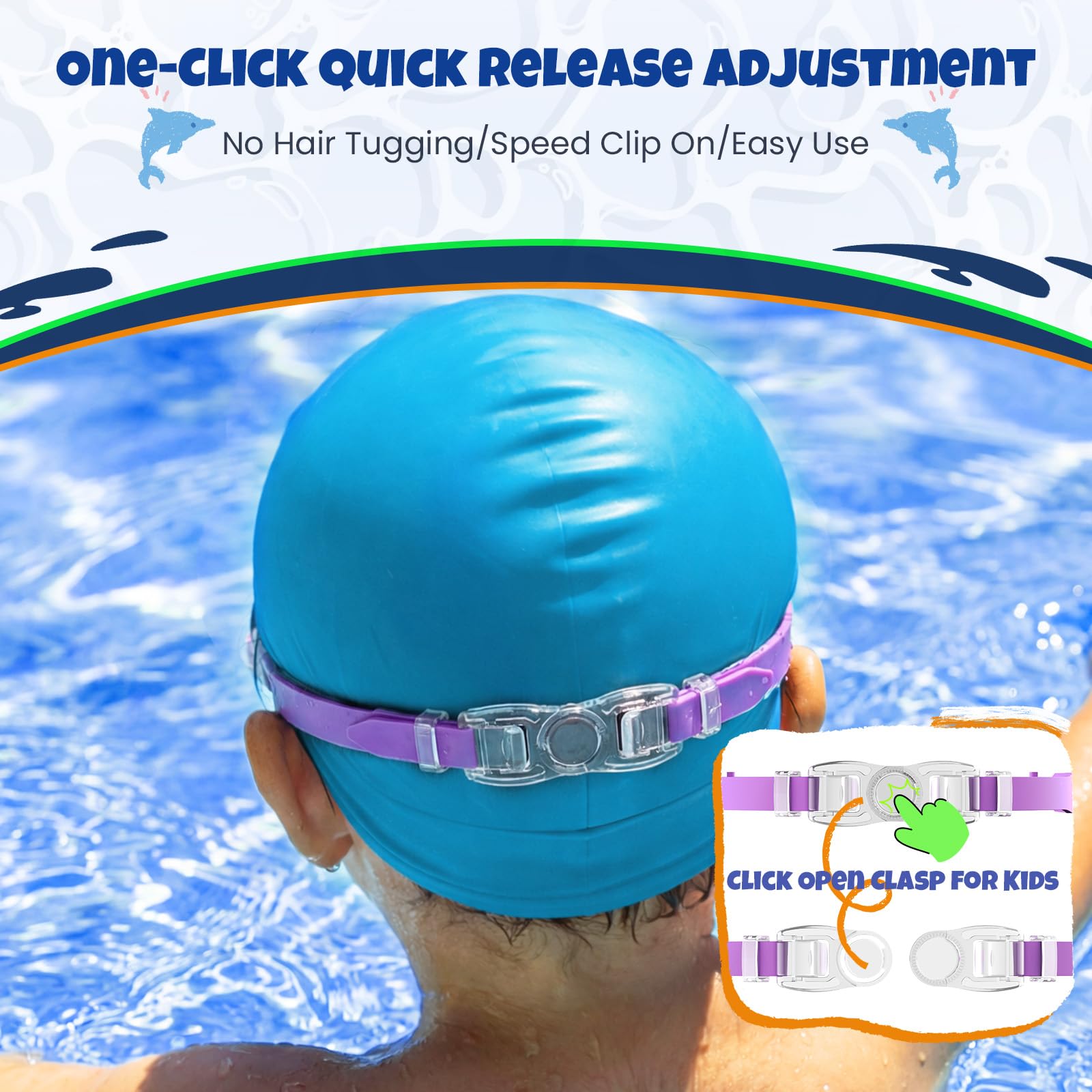 Kids Goggles Alter 4-16, Anti-Fog UV 180°Clear View Kids Schwimmbrille, 3 Pack Schwimmbrillen Wasserdichte Schwimmbrille