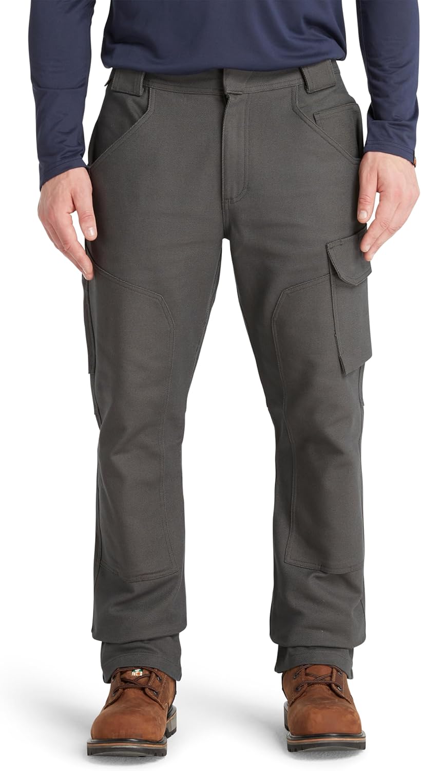 Timberland PRO Mens Morphix Duck Double Front Utility Brushed Canvas Pant