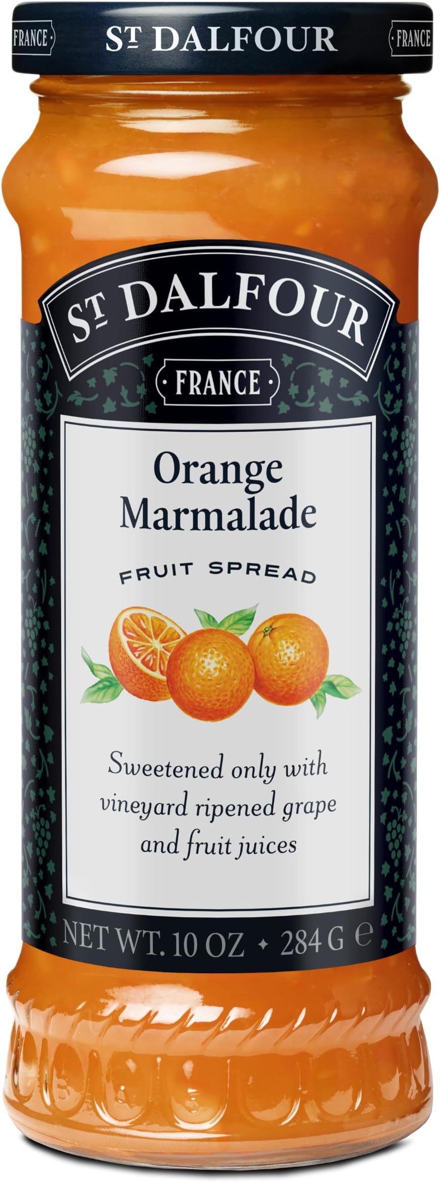 St Dalfour Orange Marmalade Fruit Spread 284 g | No Added Sugar | No Added Preservatives, Colours, Flavors or Sweeteners | No Corn Syrup | Traditional French Recipe