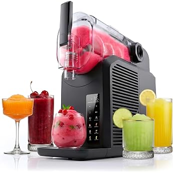 Seeger SuperSlush 2L 7-in-1 Slush Machine for Home 7 Smart Programmes Automatic Cleaning and InstantFreeze 15 min Technology Slushi Ice Cocktails Frapp  Milkshakes Black