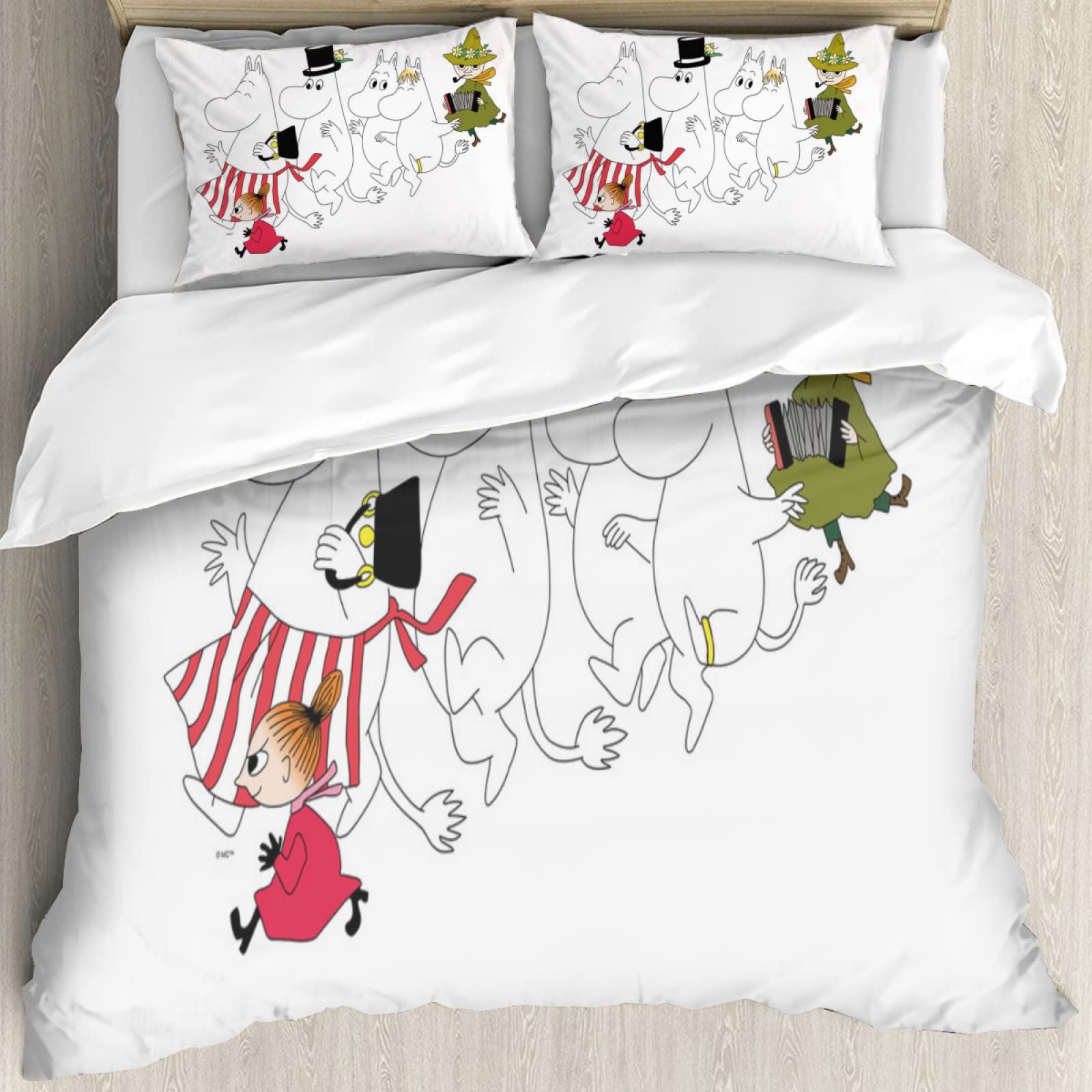 Amazon｜Moomin ムーミン ちびのミイ 布団カバー 3点セット