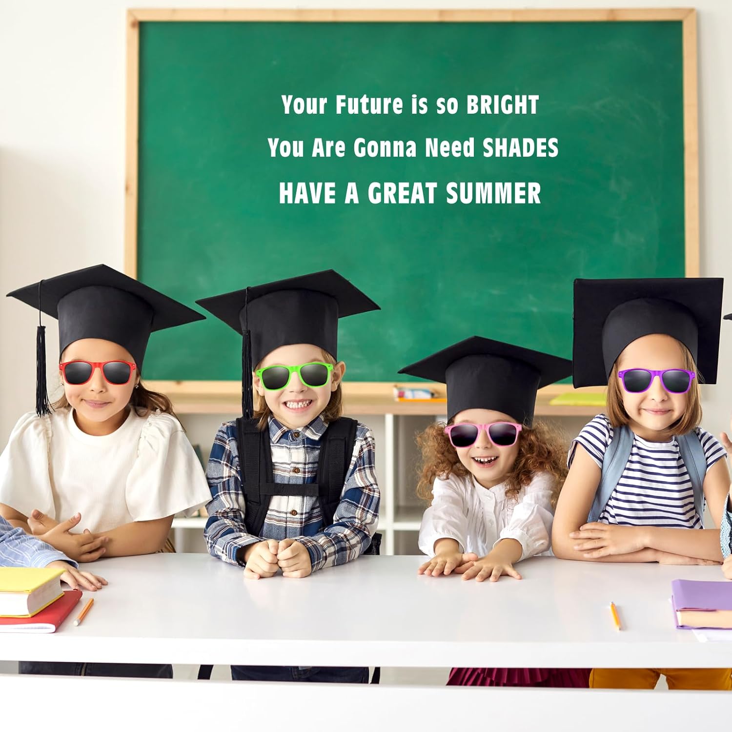 24 Pairs Graduation Gift Sunglasses with Future is So Bright Cards End of the School Year Gifts for Pre K Preschool Students or Classmates Class of 2026 Photo Props Graduation Party Favor