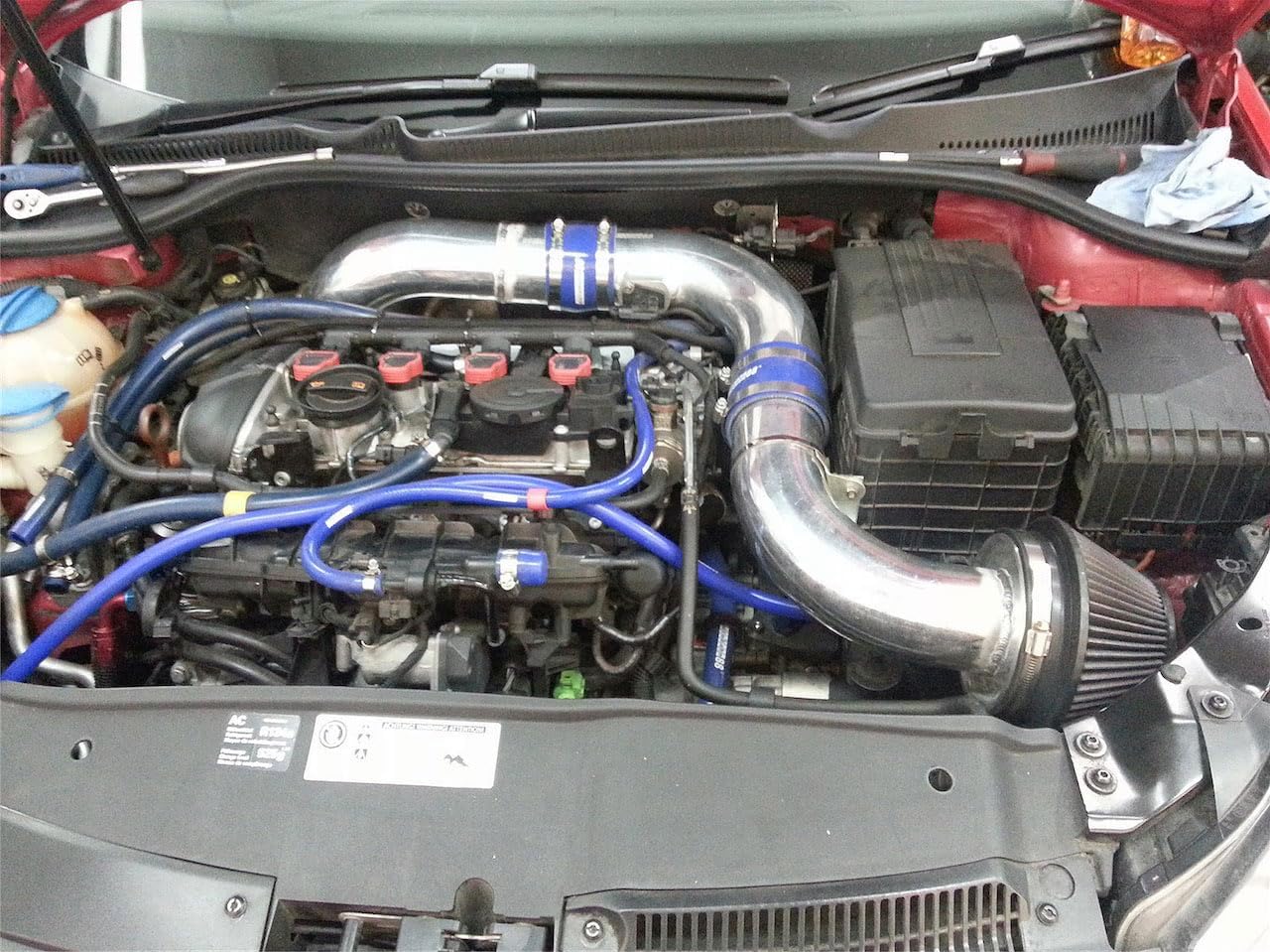 Autobahn88 Automotive Aluminum Alloy Pipe Elbow, 180-Degree, OD= 3" (76mm), L=12" (300mm), Glossy Polished, Beaded Ends, Mandrel Bend Elbow