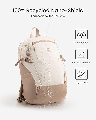 Miniatura 4 de LOVEVOOK Mochila de viaje pequeña para mujer, mochila de senderismo resistente al agua con correa para el pecho, mochila informal ligera