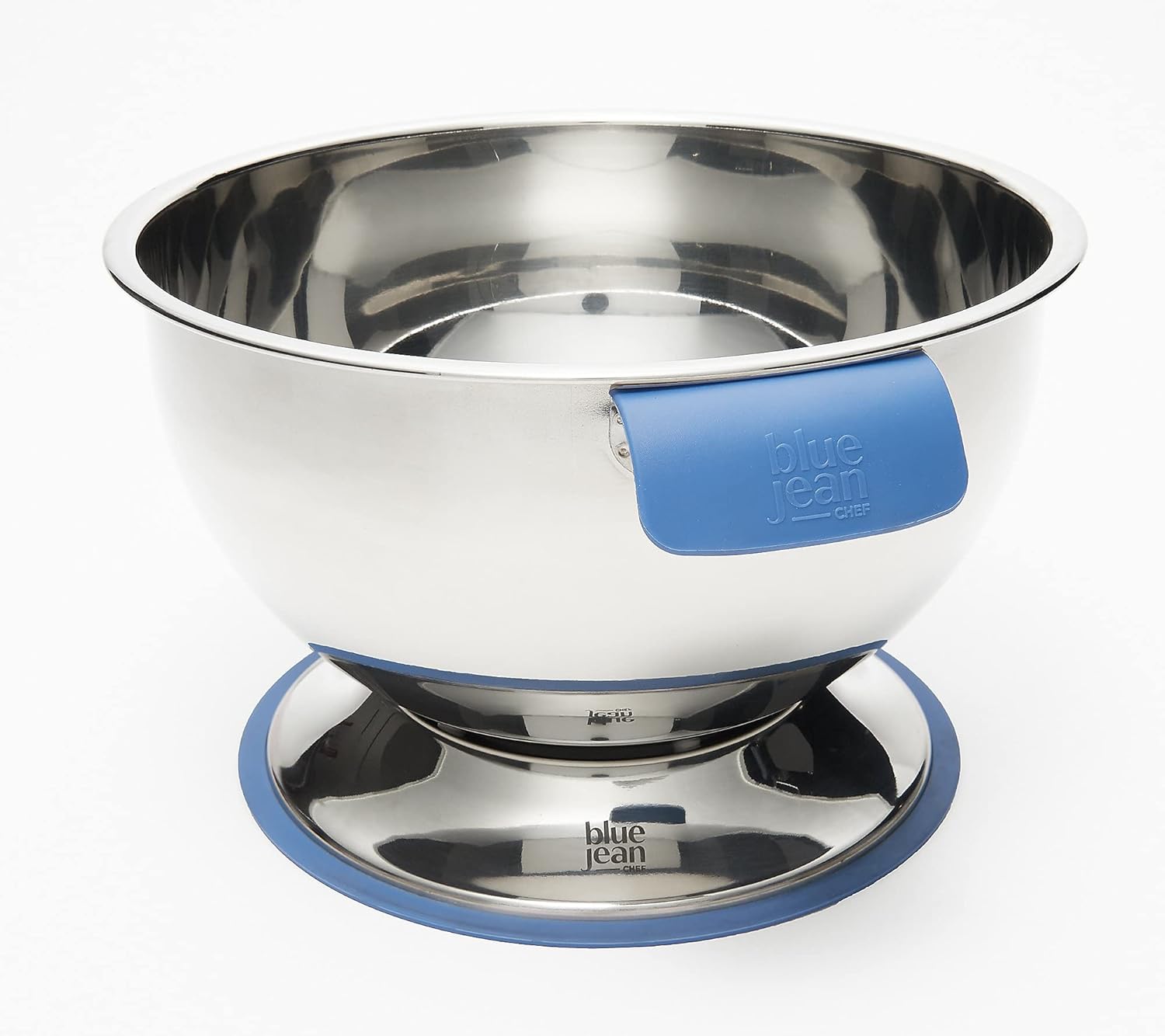 Blue Jean Chef 5-Quart Stainless Steel Pivoting Mixing Bowl