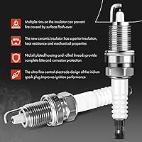 Vista 5 de A-Premium Juego de 6 bobinas de encendido (azul) bujías de iridio compatibles con Chrysler 300 2006-2010, Sebring 2006-2010, Town & Country