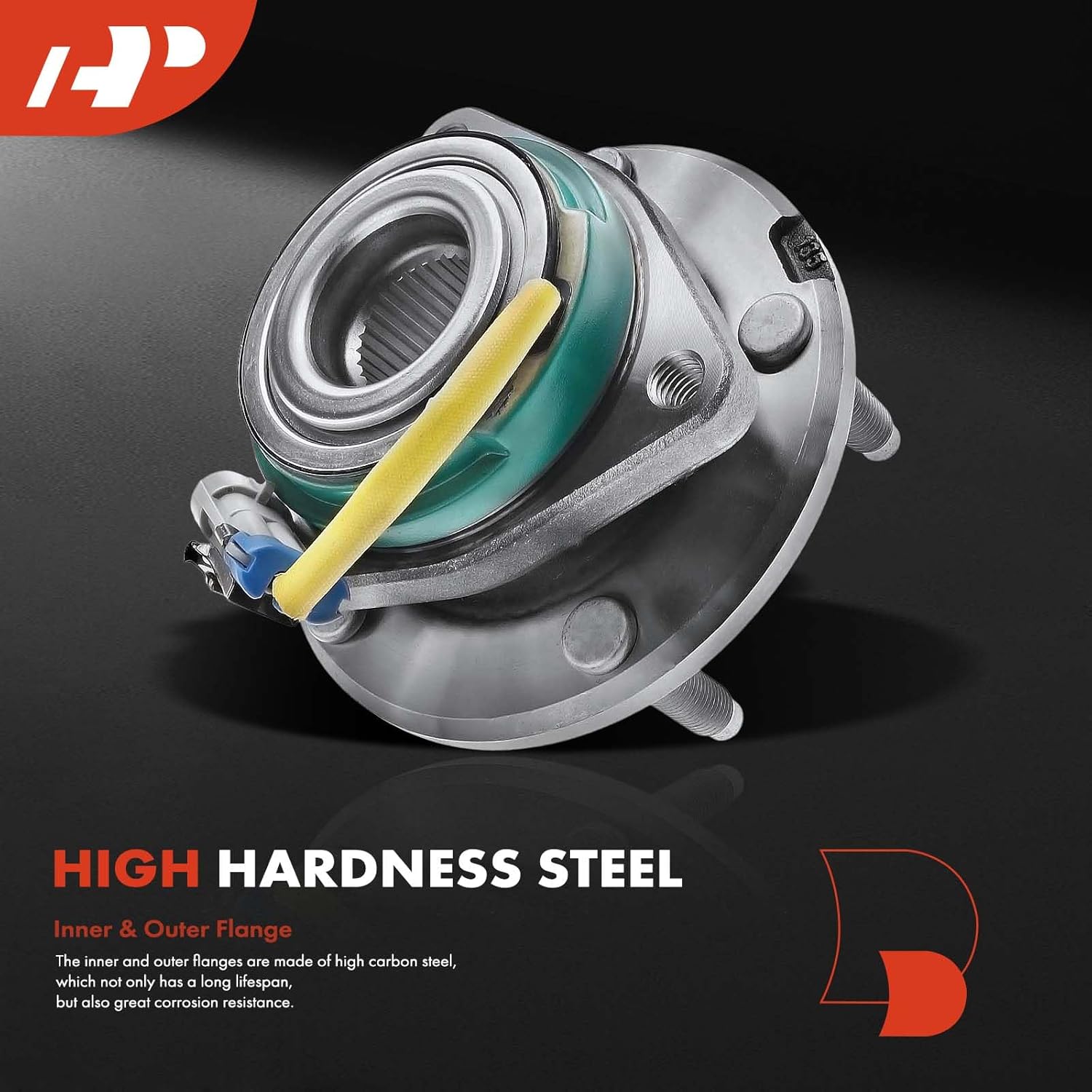 A-Premium Rear Wheel Bearing and Hub Assembly with ABS & 5-Lug Compatible with Chevrolet Corvette 2009 2010 2011 2012 2013