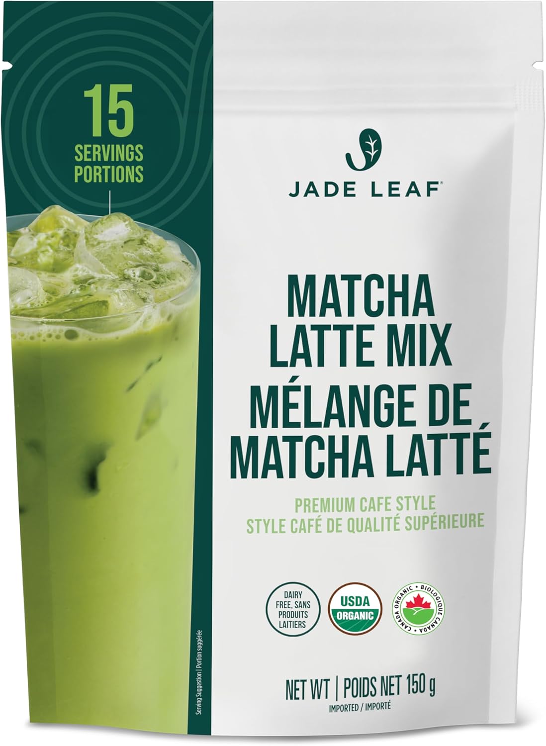 Mélange matcha latte bio de Jade Leaf