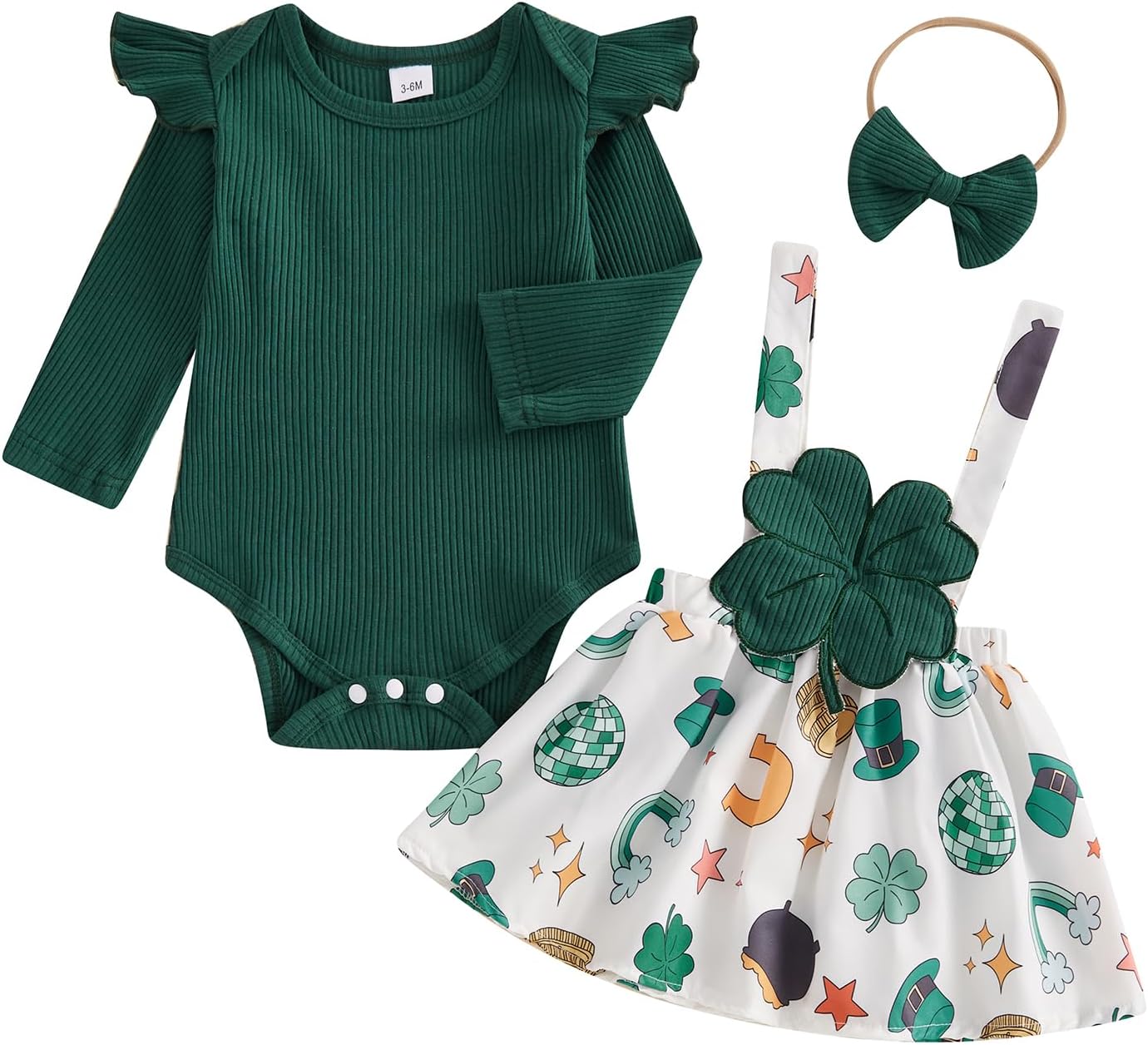 Christmas Baby Girl Outfit Newborn Cute Elk Fly Sleeve Romper Overall Dress Infant Girls Fall Winter Skirt Set