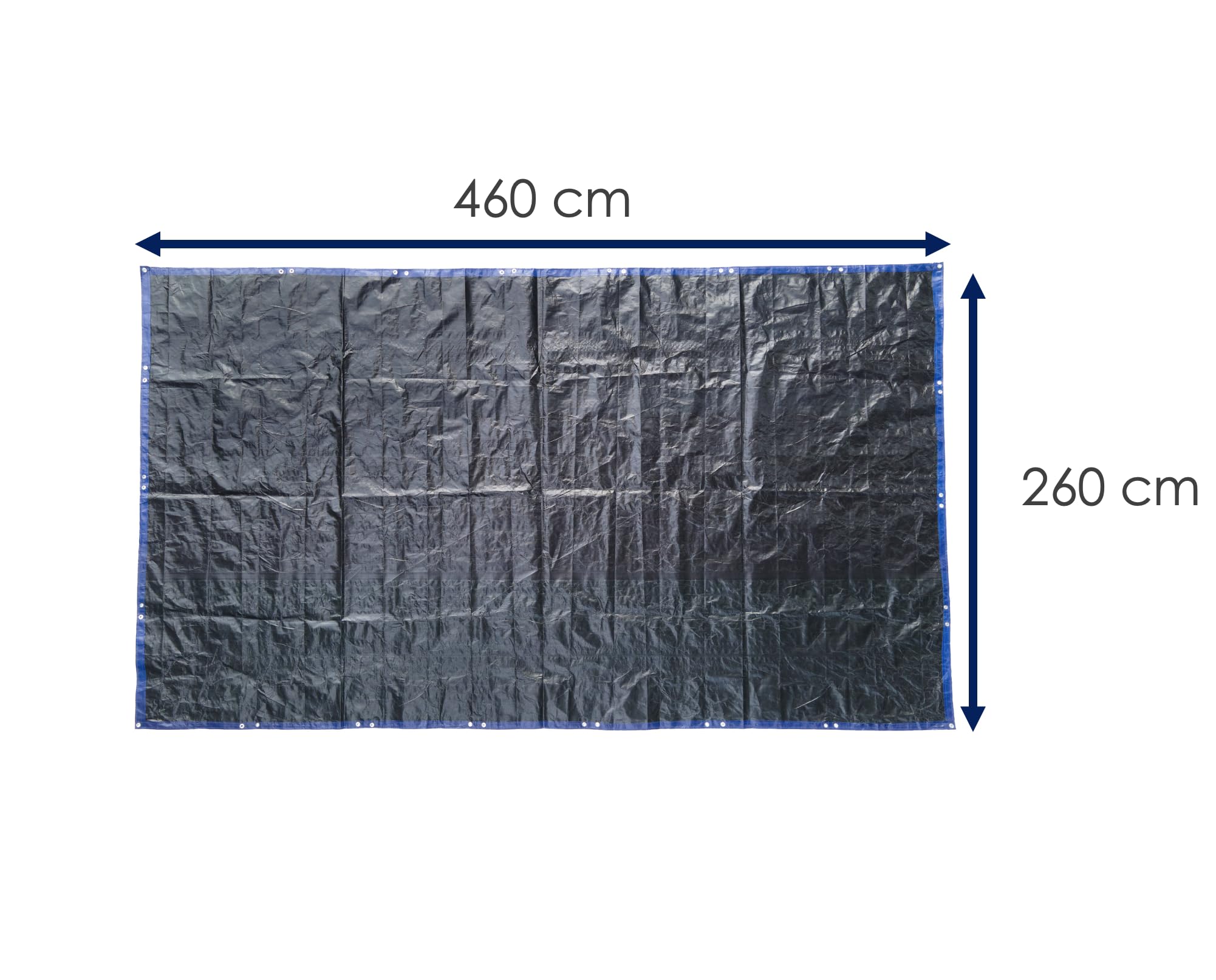 Zimowa osłona basenu, 2 w 1, wykonana z materiału PE o gramaturze 200 g/m², odporna na promieniowanie UV, na lato i zimę, osłona zimowa, osłona letnia (460 x 260 cm)