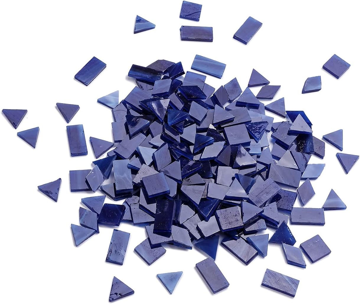 Lanyani 200 Pieces Glass Mosaic Tiles for Crafts,4 Shapes