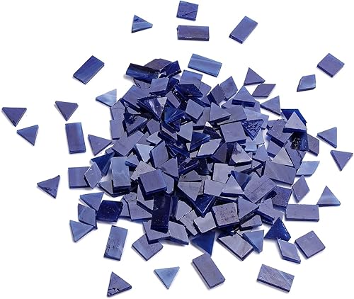 Miniatura 12 de Lanyani Azulejos de mosaico de vidrio multicolor - formas mixtas, 200 piezas, blanco regular Café-1,Gris-1,Verde-1,Azul-1,Gris-2,Seagrass,Azul
