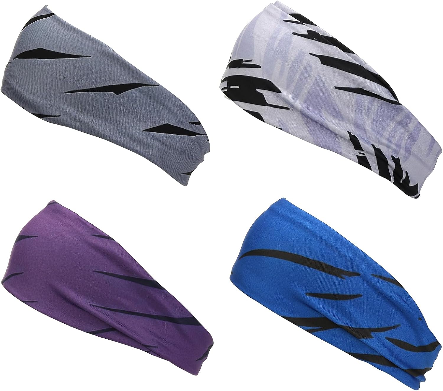 Sweat Absorbing Head Band, Moisture Wicking Sweatbands Sport Headbands for Men, Fitting for (Men Womens Running)