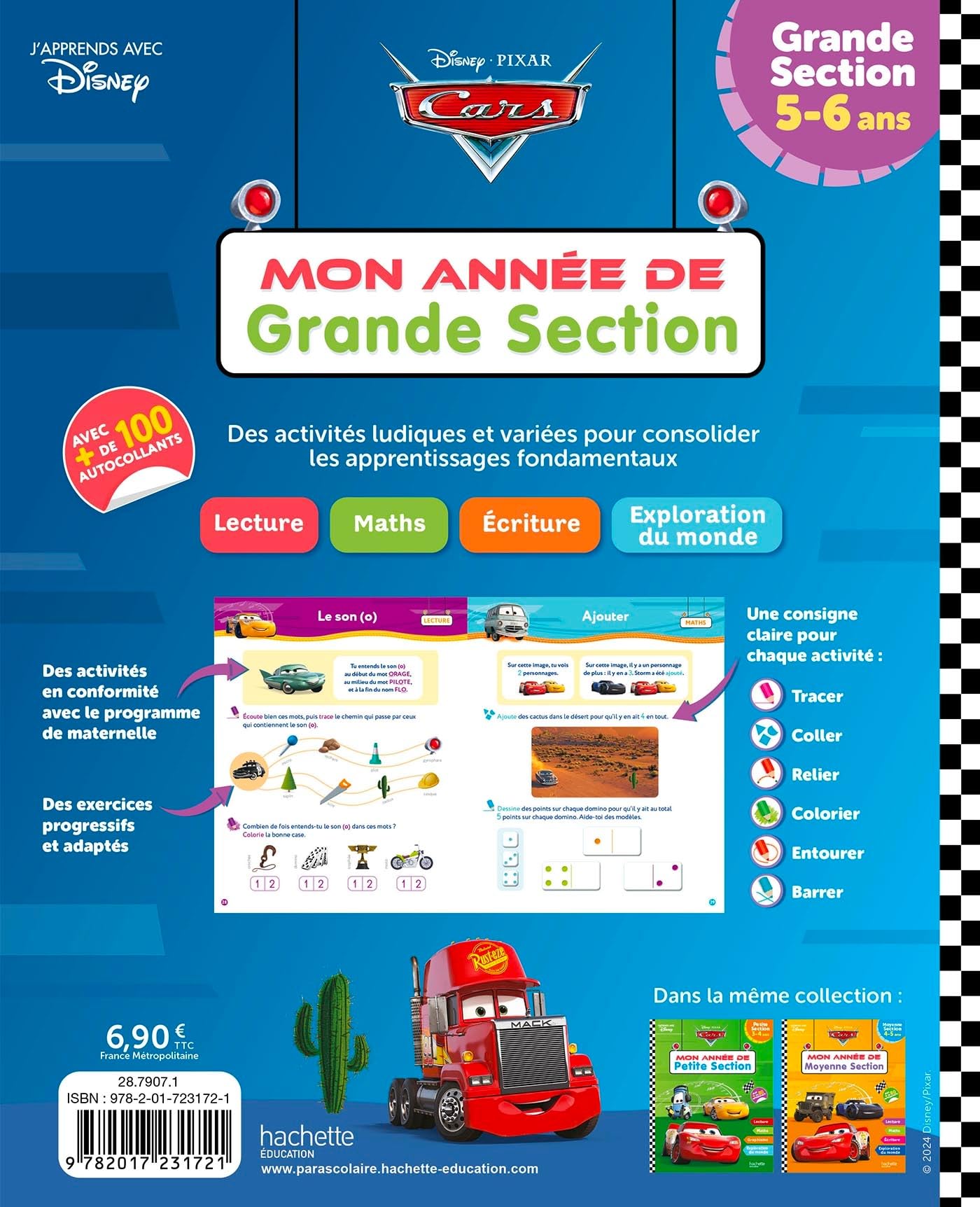 Disney - Cars - Mon année de Grande Section (5-6 ans)
