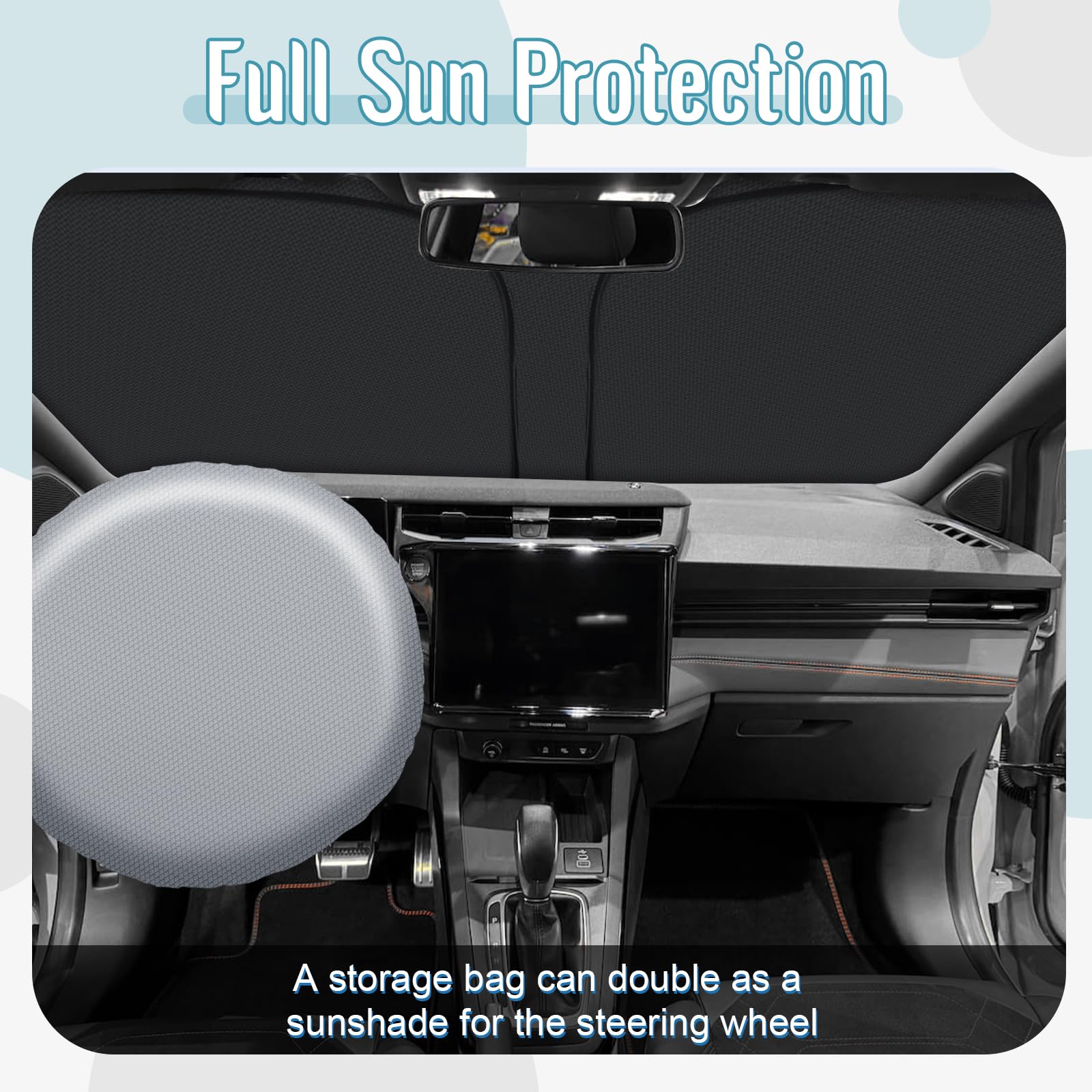 [Aggiornamento] CDEFG Compatibile con Ford Puma 2020-2025 2026 Parasole Coperture Parabrezza Ombrellone Anteriore Parabrezza Auto Parasole Accessori