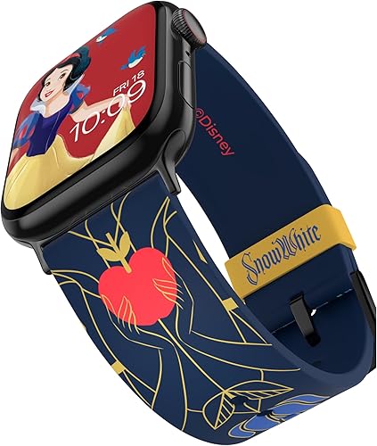 Correa de reloj inteligente de Disney, con licencia oficial, compatible con todos los tamaños y series de Apple Watch (reloj no incluido)