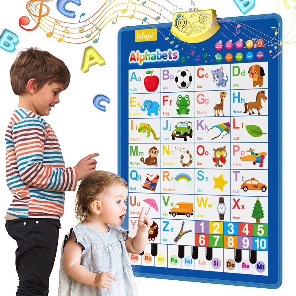 Buy Electronic Interactive Alphabet Wall Chart, Talking ABC 123s Music