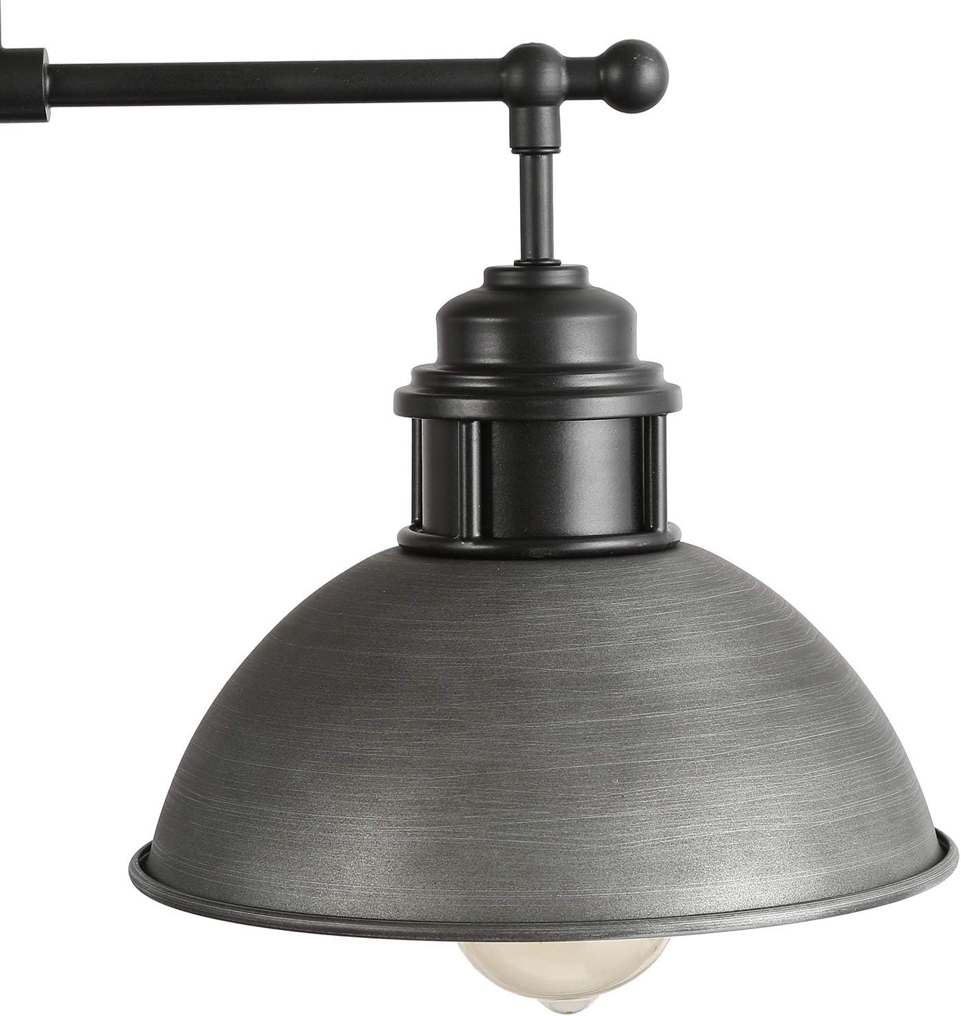 LNC Kitchen Island Lighting, Dining Room Chandelier in Antique Dark Silver Metal Finish Farmhouse Light Fixture, 35.7" x 9" x 11.5" Pendant Lighting