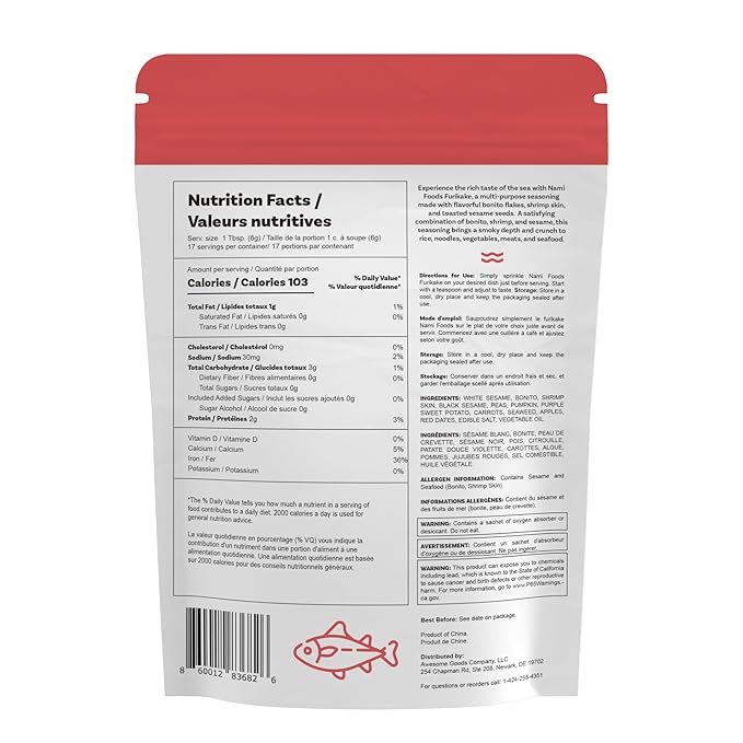 NAMI FOODS Furikake Bonito 100g miniatura 2