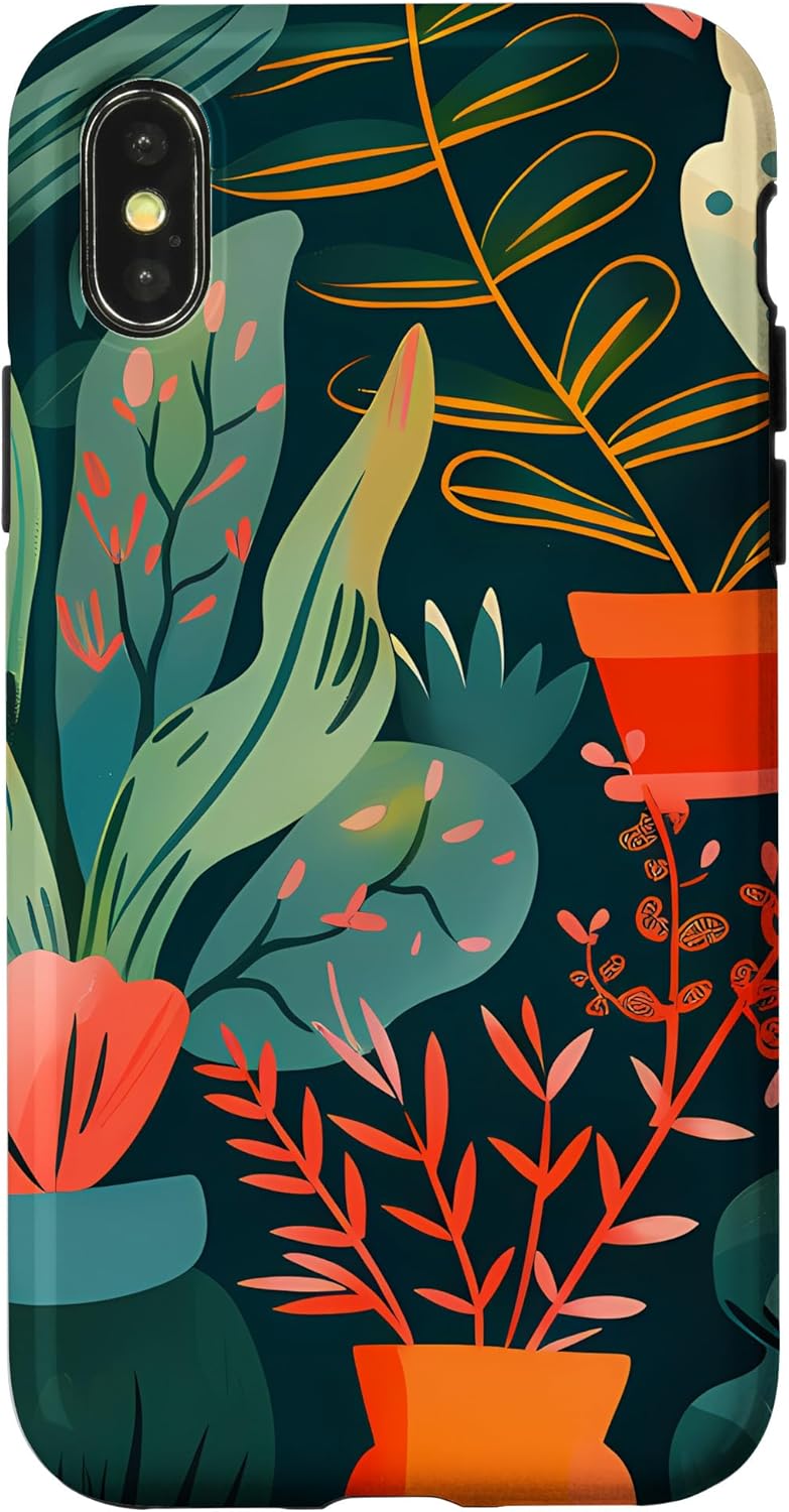 Whimsical Garden Expressionism Case for iPhone 15