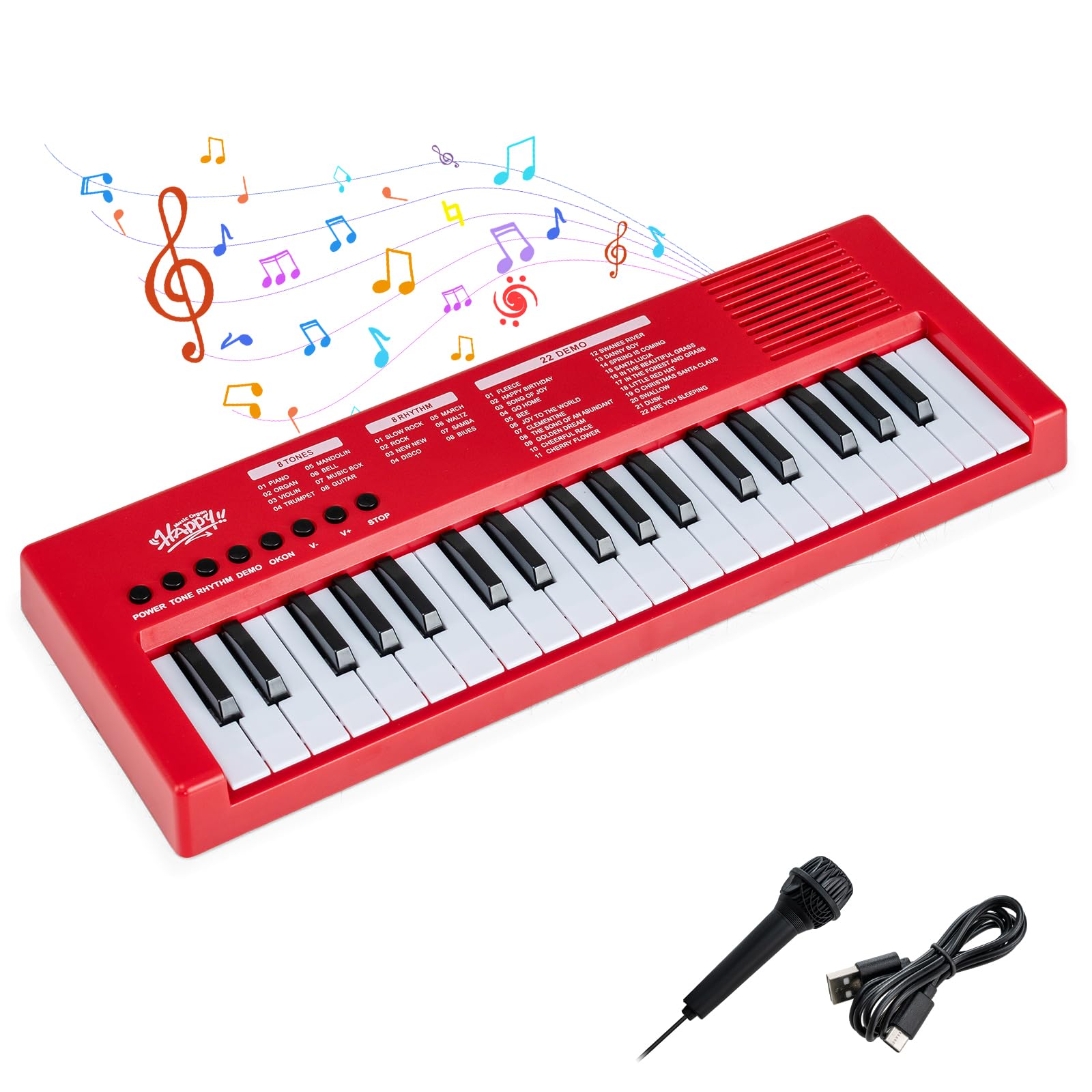 Amazon.com: Costzon Kids Piano Keyboard, 37 Keys Portable Electric