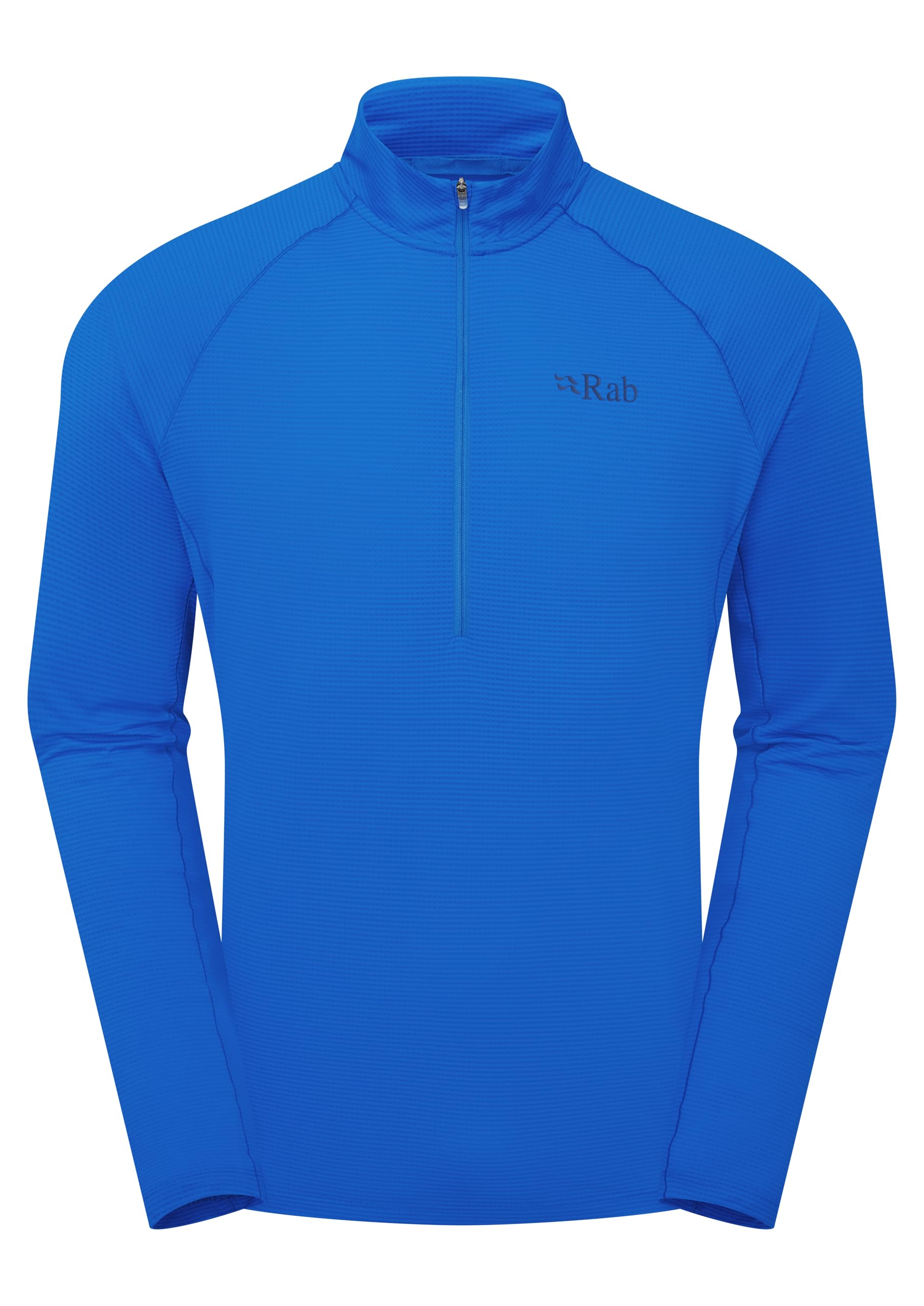 Rab Men’s Sonic LS Zip - Lightweight Breathable Long-Sleeve T-Shirt for Trail Running & Trekking - Blue - Small