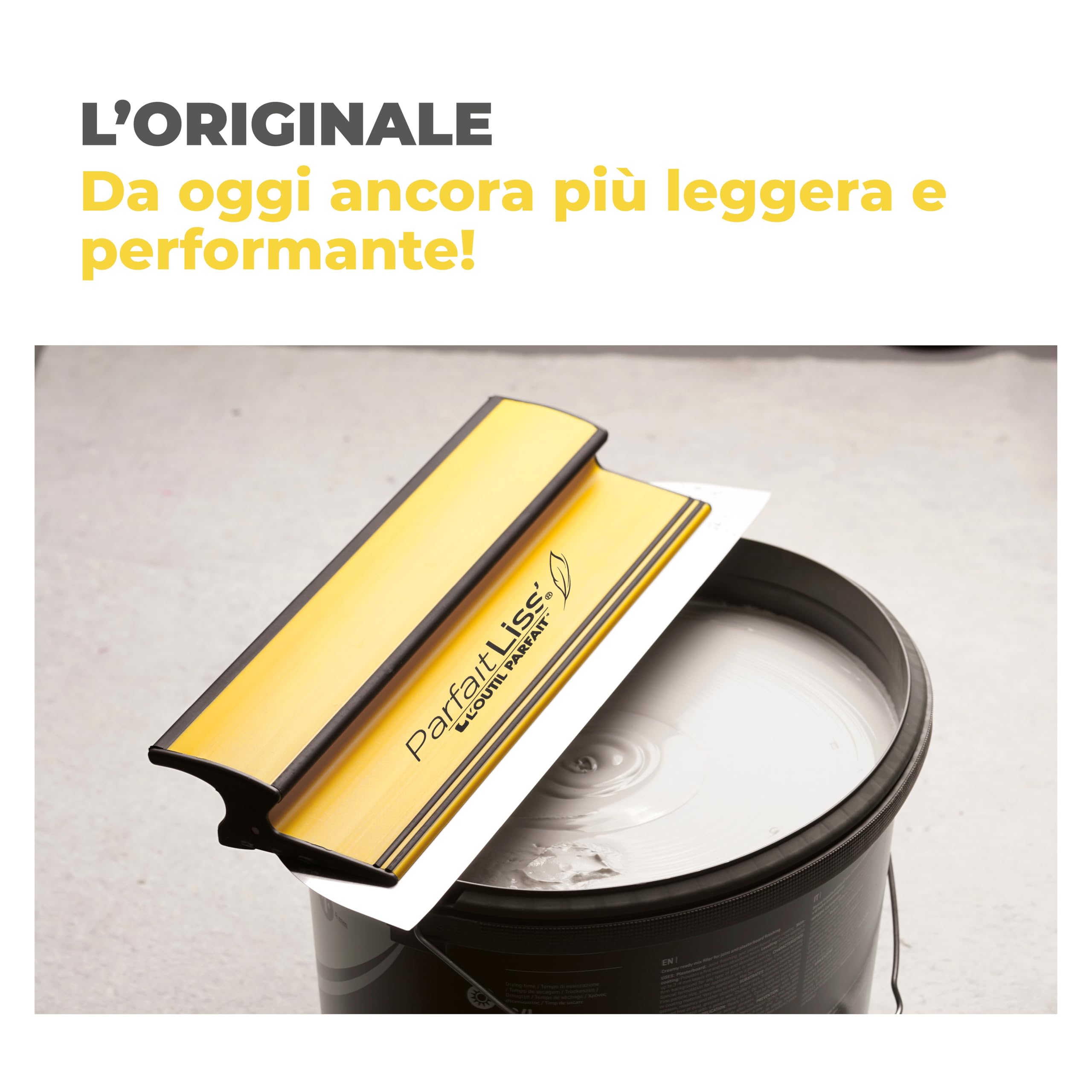 Boldrini Espátula original Parfait Liss Light, nuevo modelo aligerado. Para masilla y afeitado, 80 cm