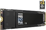 Samsung 990 EVO Plus - 1TB PCIe Gen4. X4 / Gen5. X2 NVMe 2.0 - M.2 Internal SSD, Speed Up to 7,150MB/s, Upgrade Storage for PC/Laptops, HMB Technology and Intelligent Turbowrite (MZ-V9S1T0B/AM)