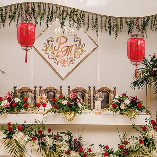 Miniatura 6 de Faroles solares colgantes, faroles rojos de la suerte, farol de personaje para exteriores, adorno para patio, camino, jardín