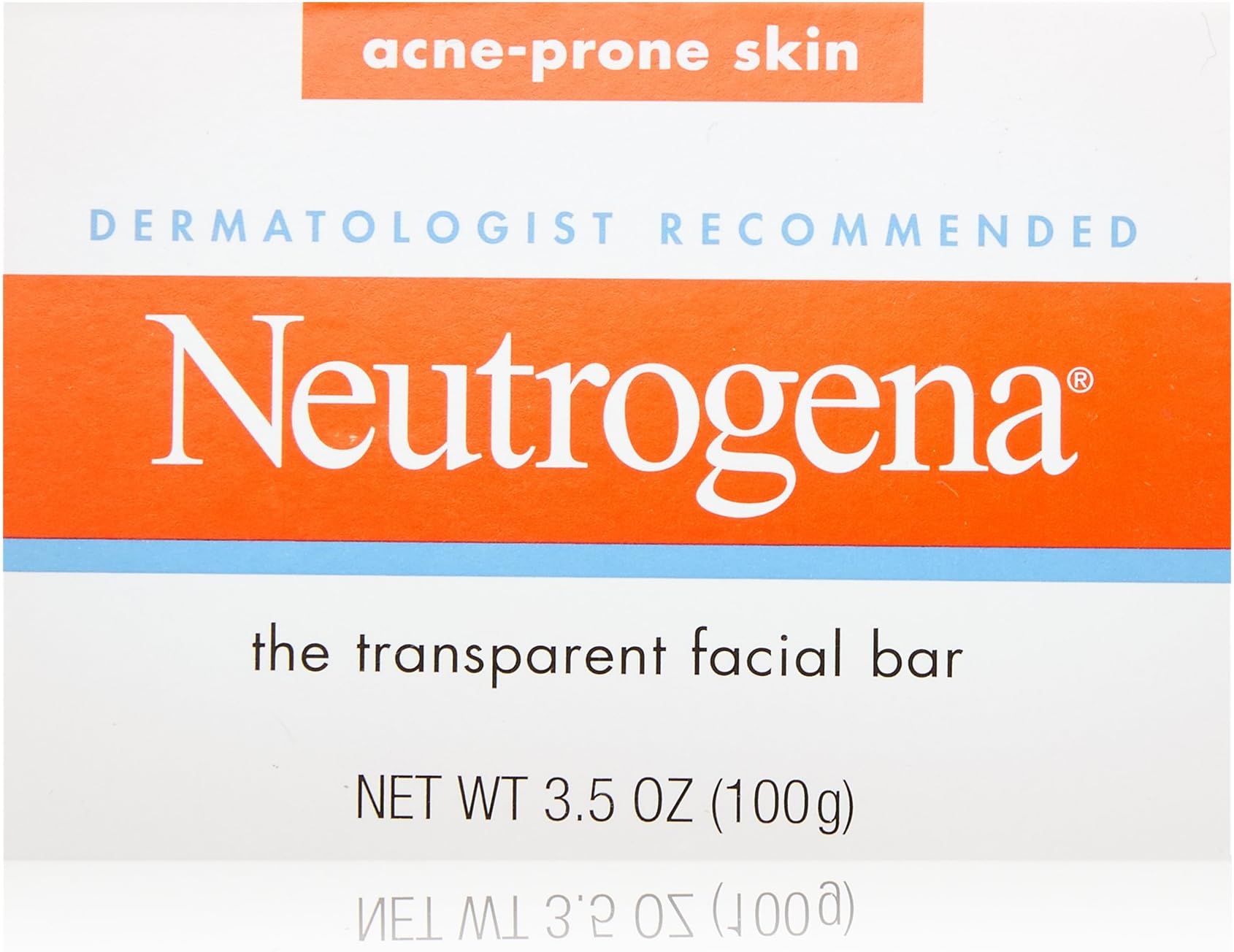 NeutrogenaTransparent Facial Bars, Acne-Prone Skin Formula, 3.5 Ounce (Pack of 8)