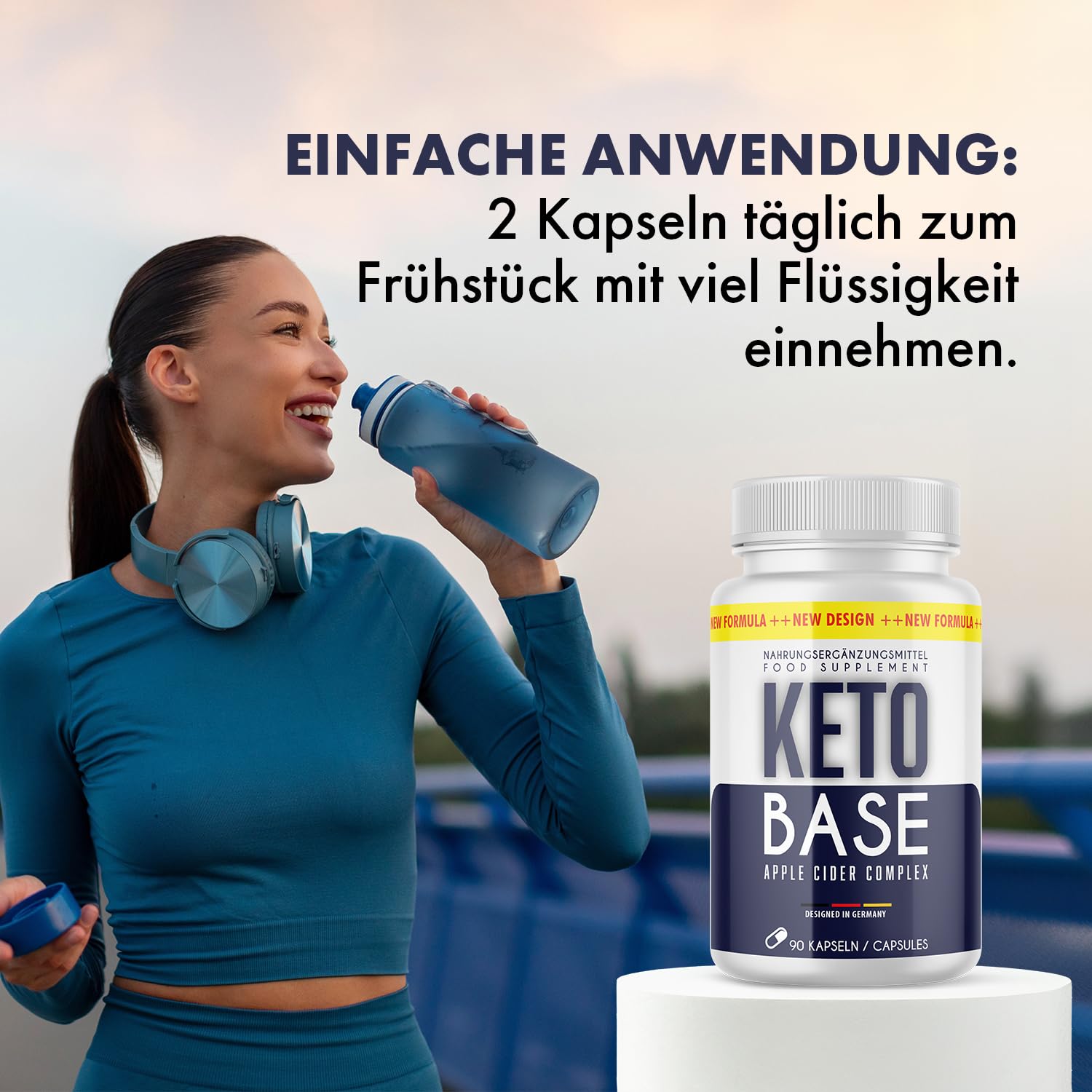 Keto Base Kapseln | dein zuverlässiger Partner | einfache Anwendung | 90 Kapseln
