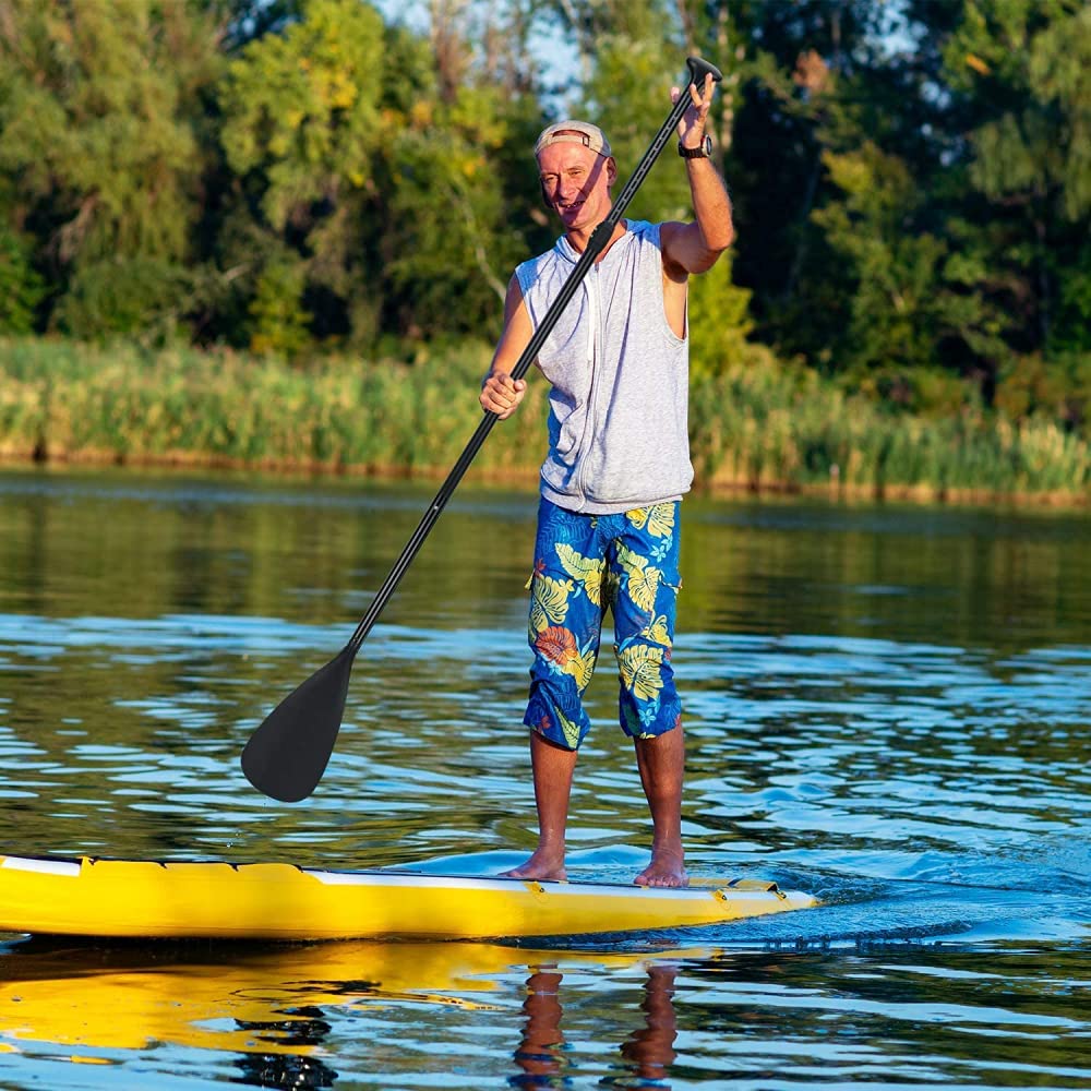 Wiosło do wiosłowania na stojąco deska surfingowa wiosło aluminiowe wałki regulowane pływające wiosło do pływania łodzią kajakarstwo, surfingu,