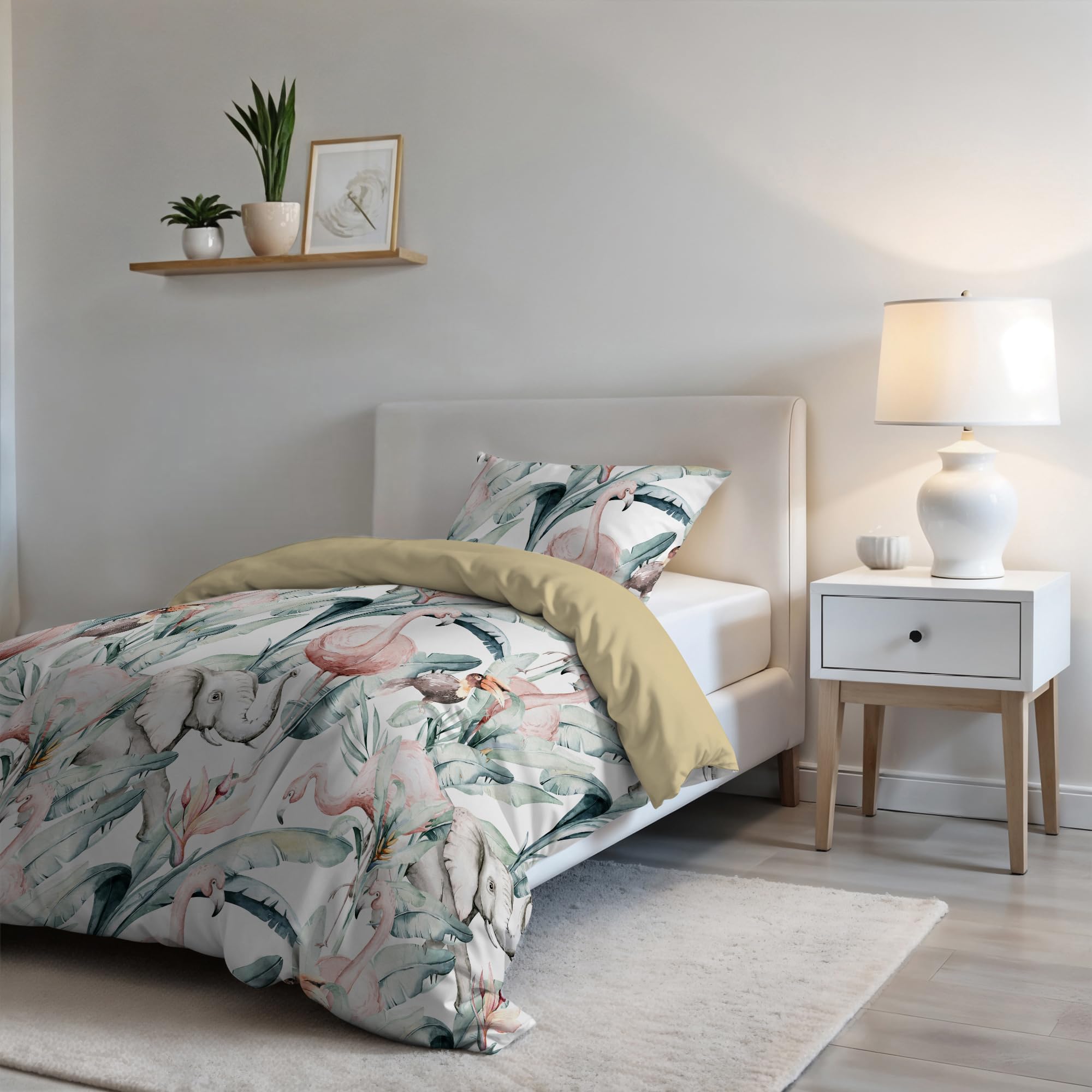 Housse de couette 1 place style contemporain pour chambre moderne