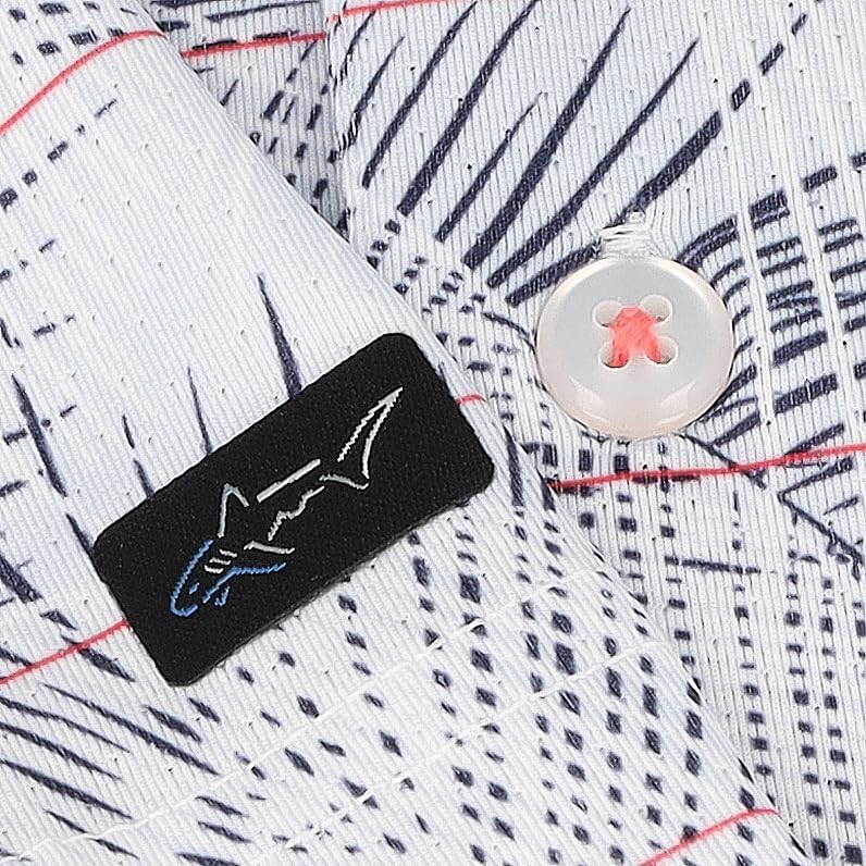 Greg Norman Sea Breeze ML75 Stretch Pearl Grey Shirt Men M - Image 4