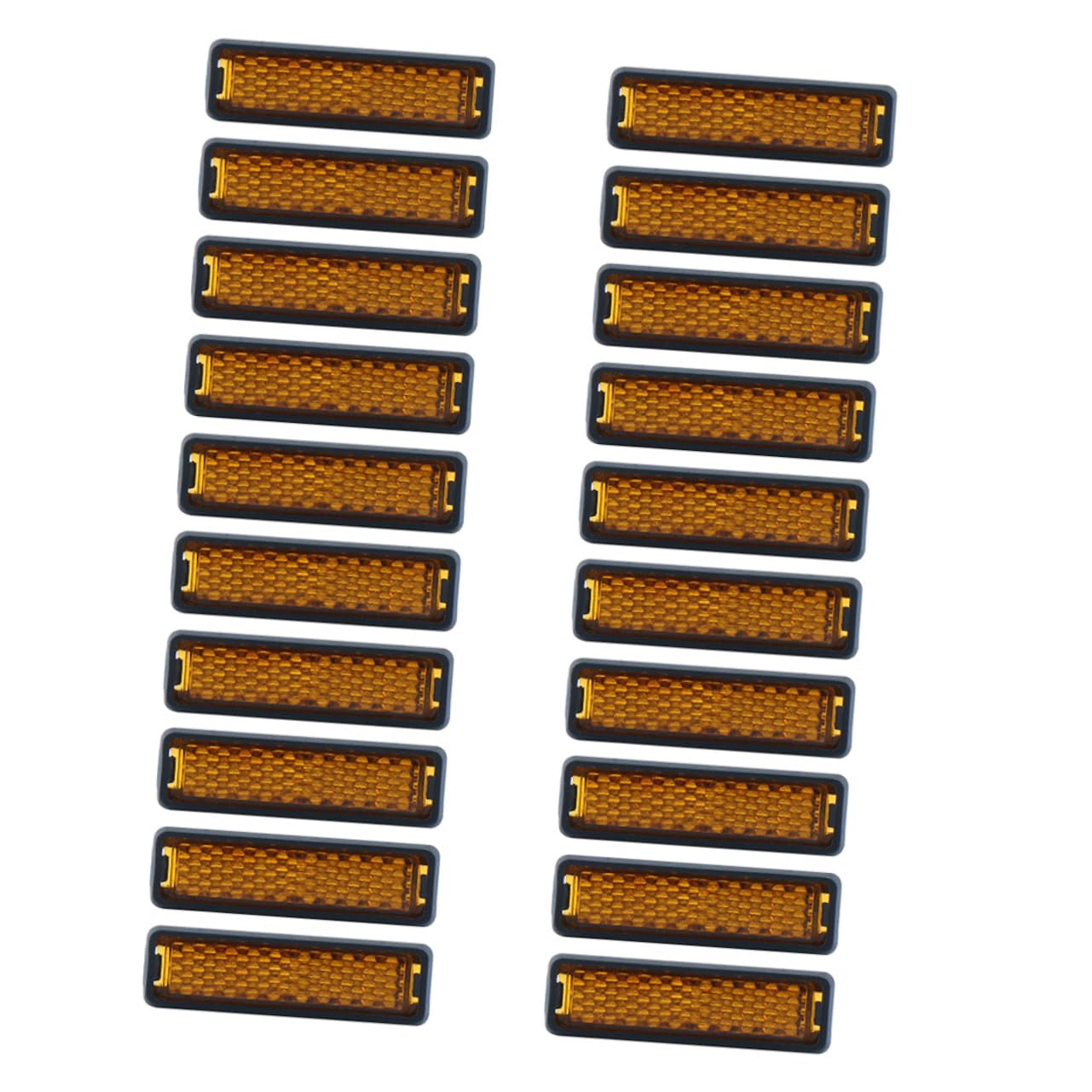 ibasenice 20pcs Night Safety Reflectors for Foot Pedals Bike Accessories for Enhanced Visibility and Security During Night Rides