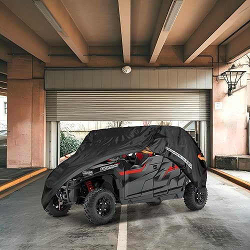 Miniatura 6 de NEVERLAND UTV - Funda impermeable para exteriores, tela Oxford compatible con Polaris RZR Yamaha Can-Am Defender Kawasaki Ranger Cover 4-6
