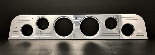 Miniatura 3 de Dolphin Gauges Compatible con 1967 1968 1969 1970 1971 1972 Ford Truck 6 Gauge Dash Panel Inserto – Aluminio pulido Billet