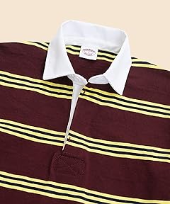 Casual Weight Short Sleeve Rugby Shirt: Burgundy 330002159 Casual Weight Short Sleeve Rugby Shirt: Burgundy 330002159