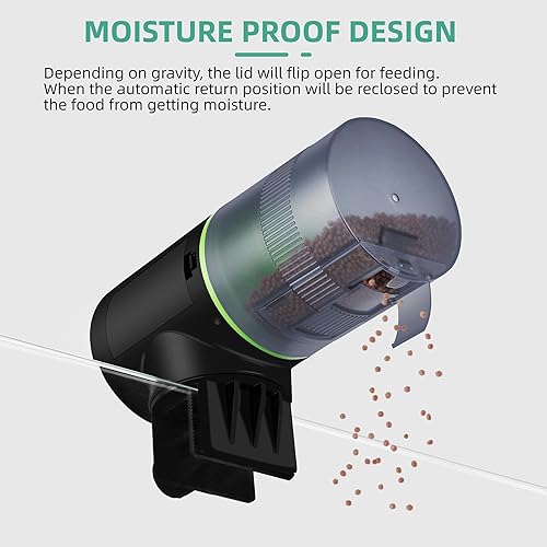 Miniatura 31 de FREESEA Alimentador automático de peces para acuario: dispensador automático de alimentos para peces con temporizador para tanques pequeños Betta